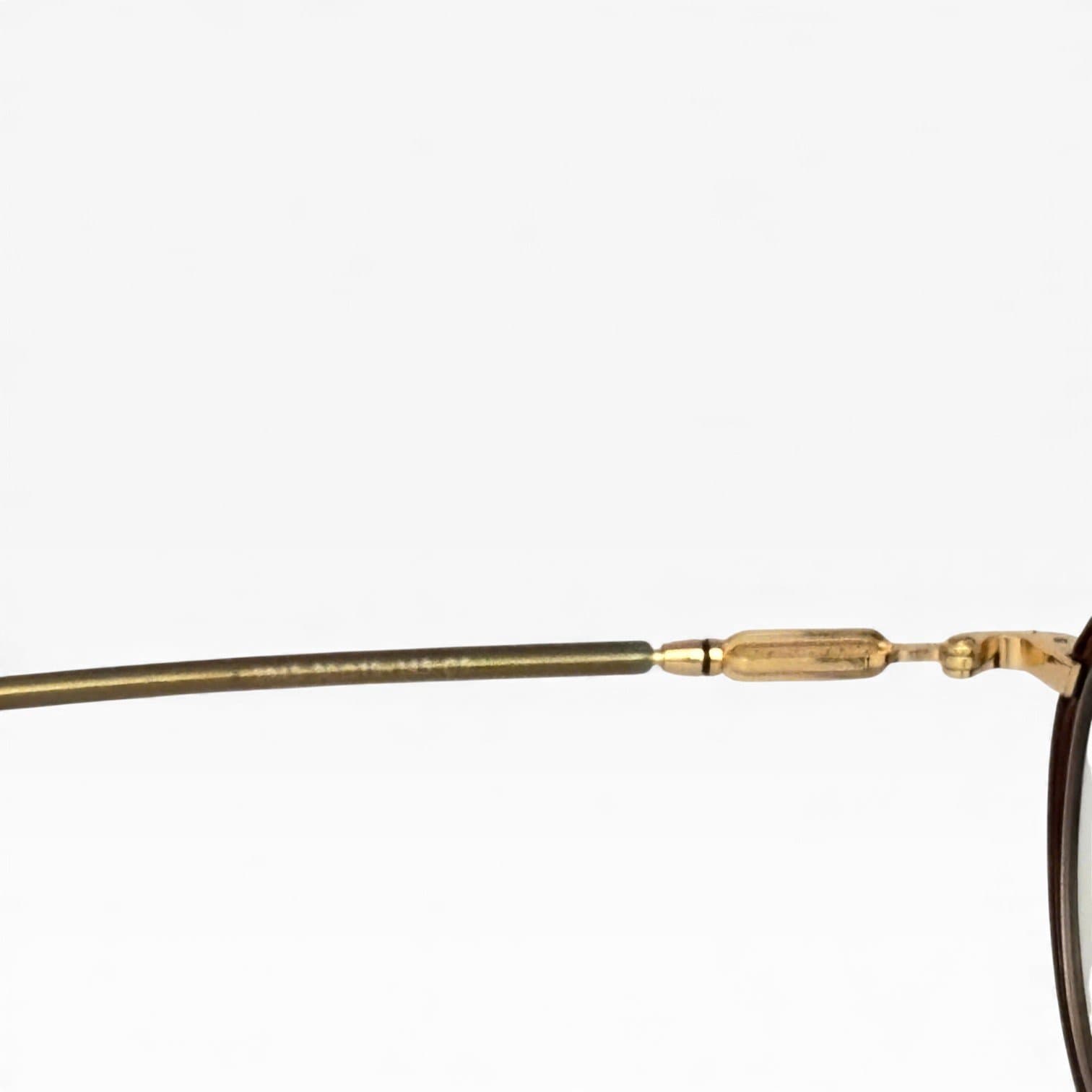 Gọng kính Camel hợp kim, dáng tròn bo nhẹ, màu nâu sang: - ảnh 4