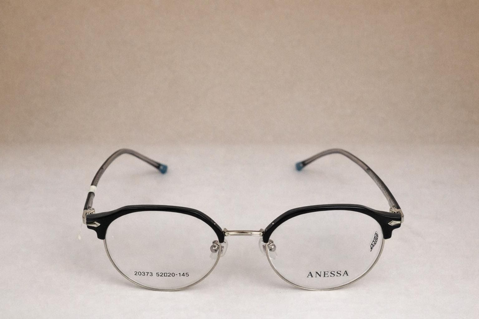 Gọng Kính Cận ANESSA 20373 – Thiết Kế Nửa Gọng Tròn Retro Thanh Lịch