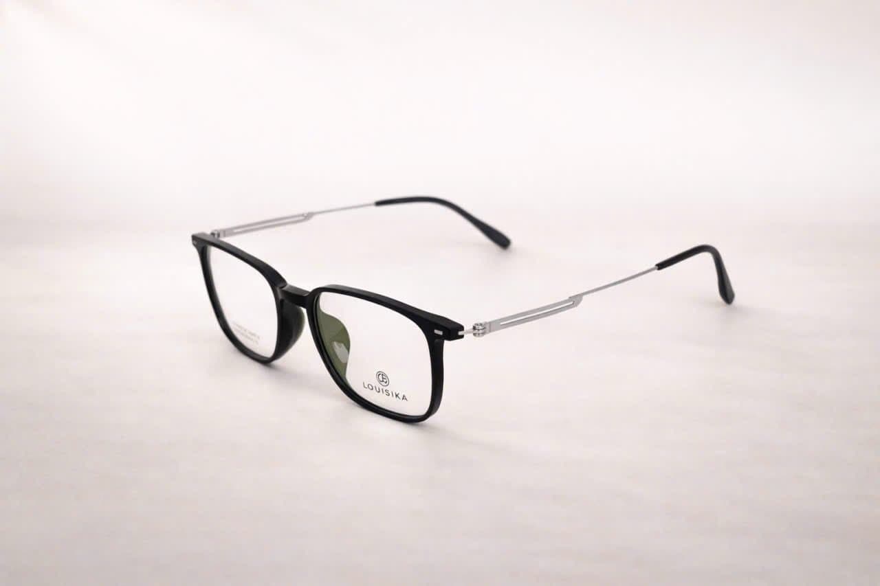 Gọng Kính Cận Nam Nữ Vuông Bầu Nhựa Dẻo Cao Cấp – Màu Xám Trong Suốt Hiện Đại - ảnh 2