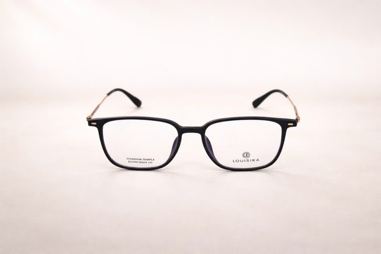 Gọng Kính Cận Nam Nữ Vuông Bầu Nhựa Dẻo Cao Cấp – Màu Xám Trong Suốt Hiện Đại