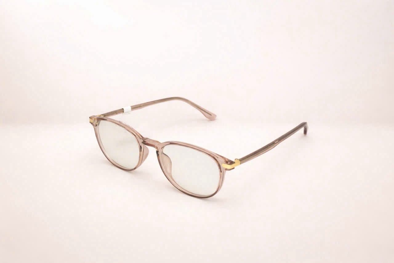 Gọng Kính Cận Tròn Unisex – Phong Cách Hàn Quốc Thanh Lịch (Màu Hồng Khói) - ảnh 2