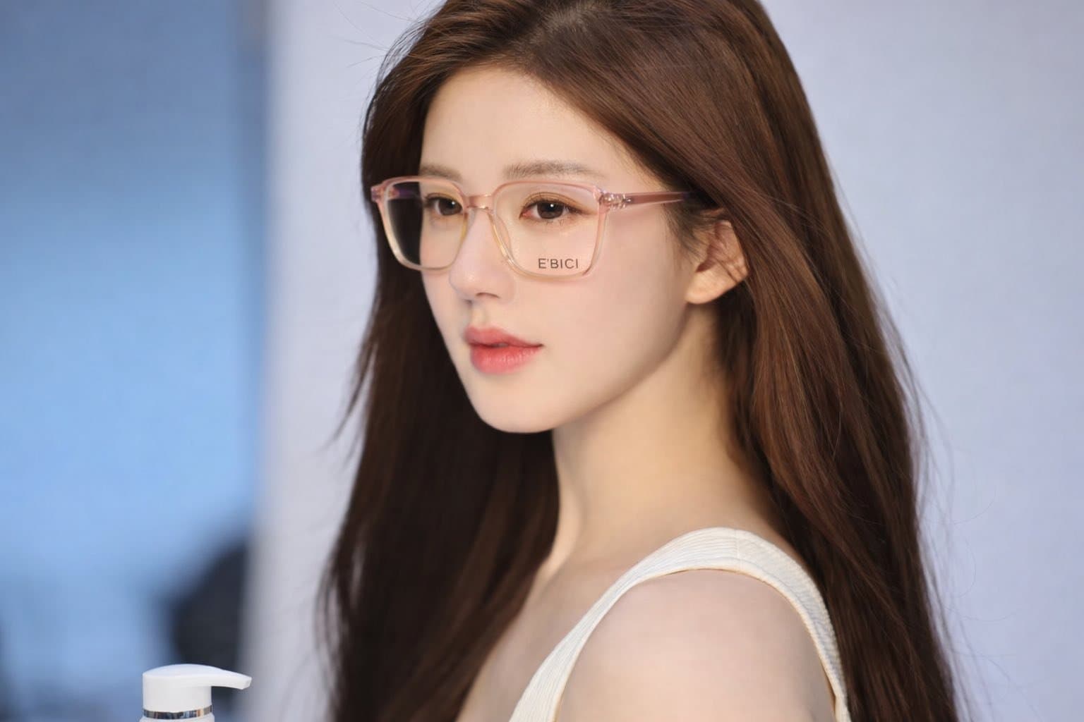 Gọng Kính E’BICI Vuông Bo Góc – Sắc Hồng Pastel Thanh Lịch - ảnh 4