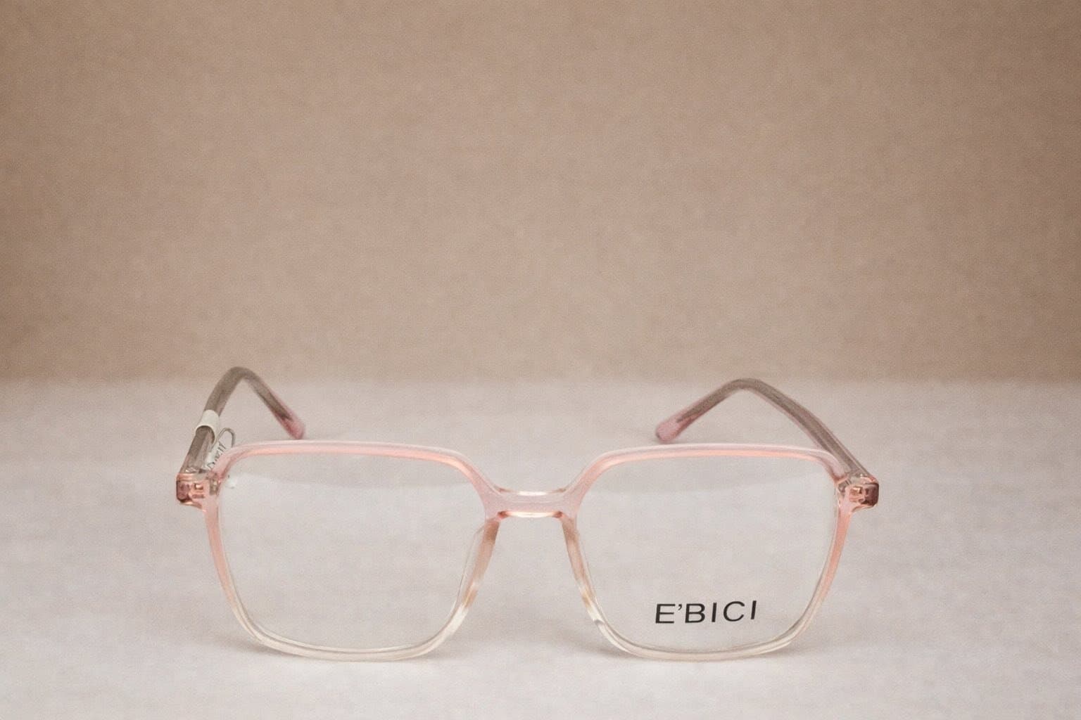 Gọng Kính E’BICI Vuông Bo Góc – Sắc Hồng Pastel Thanh Lịch