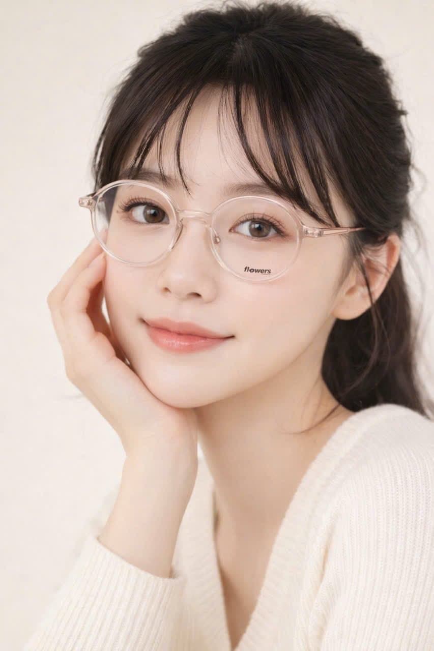 Gọng Kính Flowers Trong Suốt – Càng Beta-Titanium Siêu Nhẹ & Thời Thượng - ảnh 3