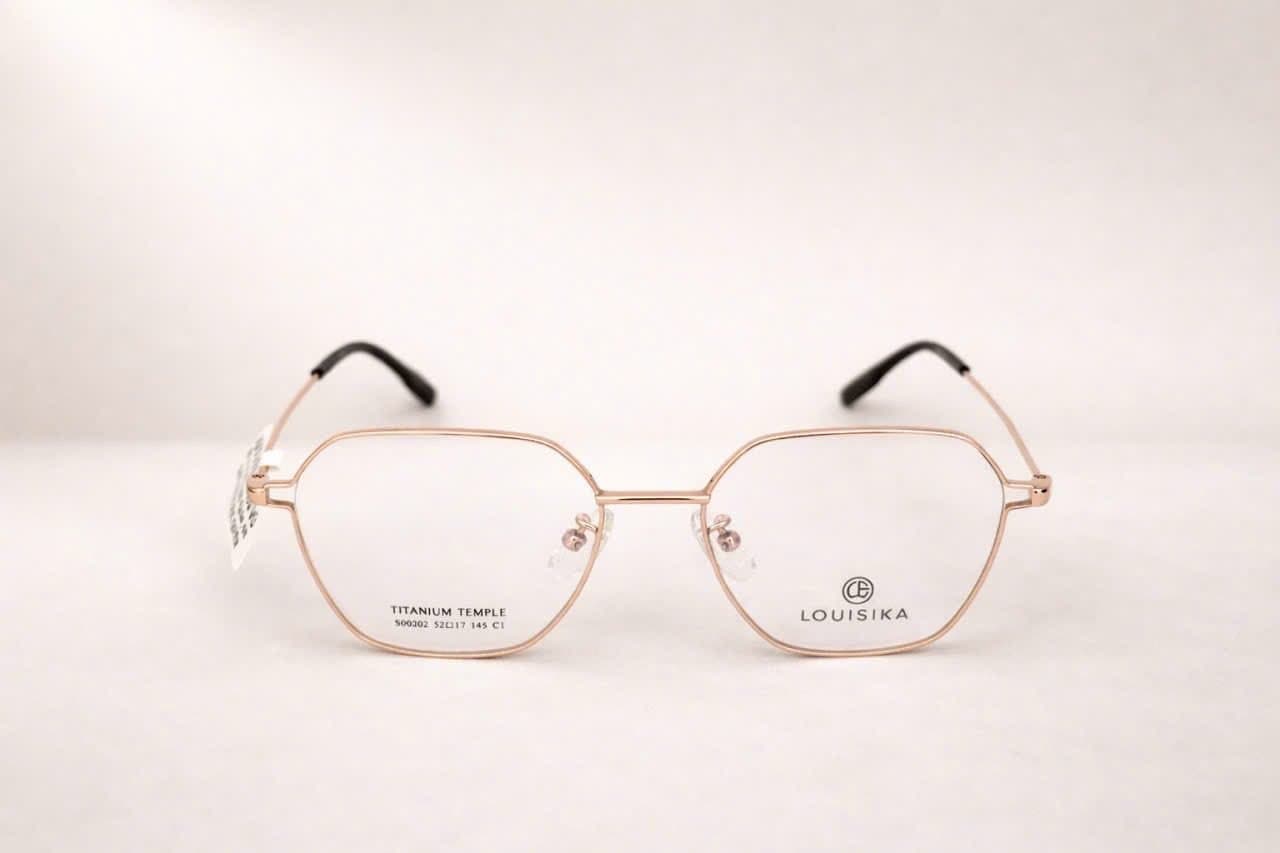 Gọng Kính Louisika 900002 – Phong Cách Lục Giác Titanium Thời Thượng - ảnh 3
