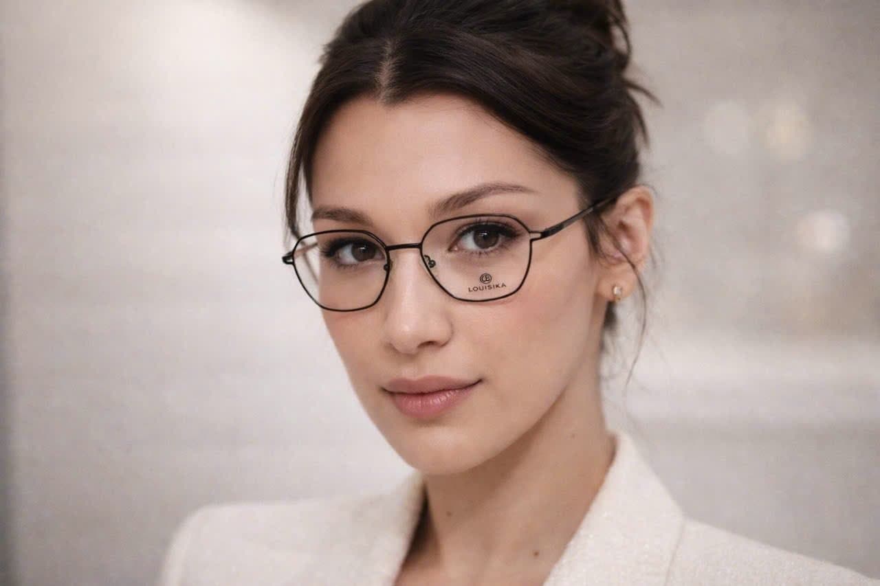 Gọng Kính Louisika 900002 – Phong Cách Lục Giác Titanium Thời Thượng - ảnh 5