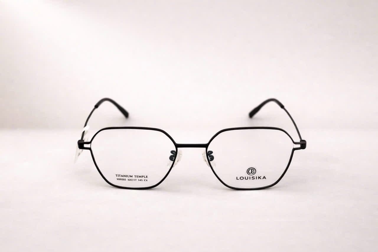 Gọng Kính Louisika Titanium Chính Hãng – Thiết Kế Đa Giác Thời Thượng – Siêu Nhẹ & Bền Bỉ