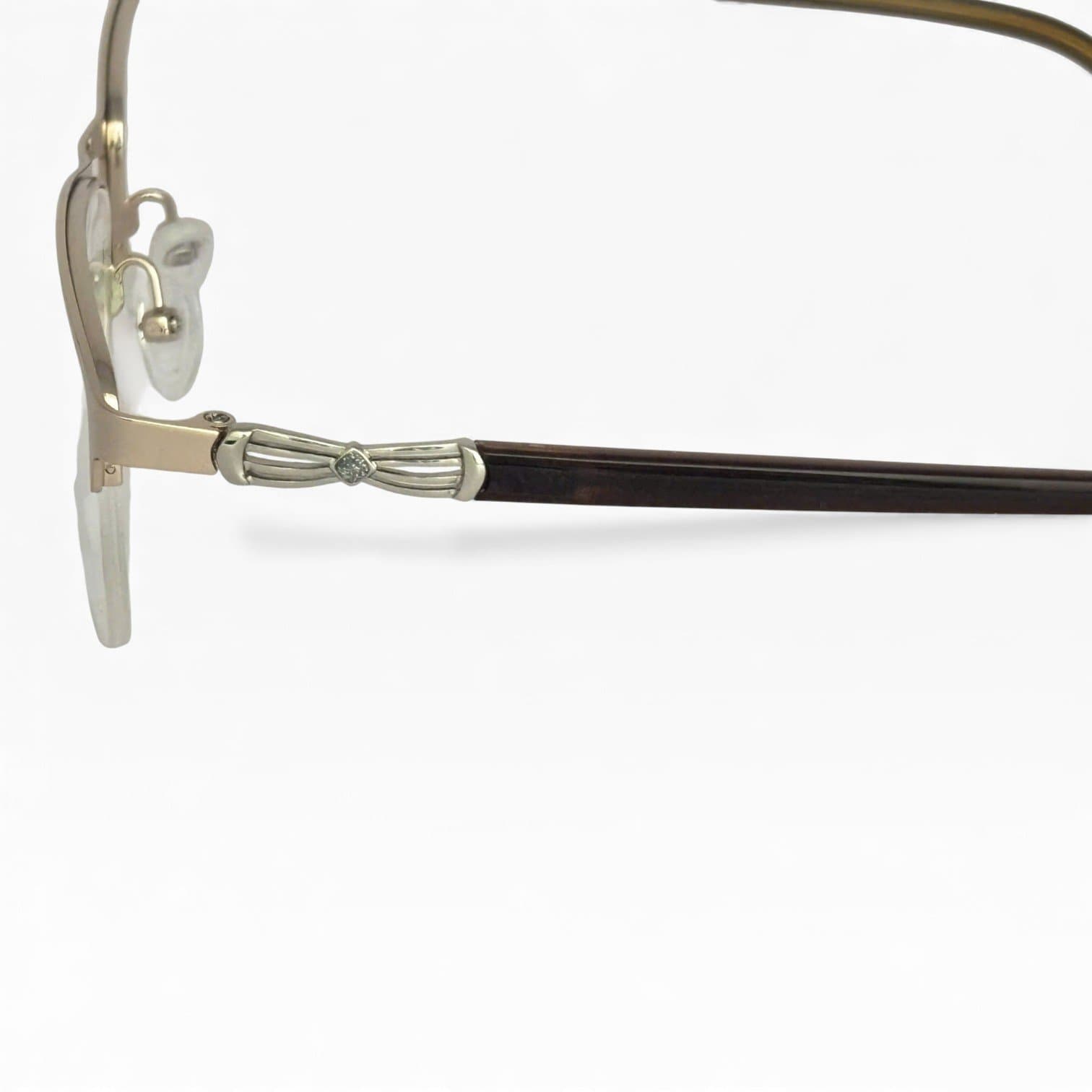 Gọng Kính Nửa Viền Onassis – Màu Vàng Champagne - ảnh 3