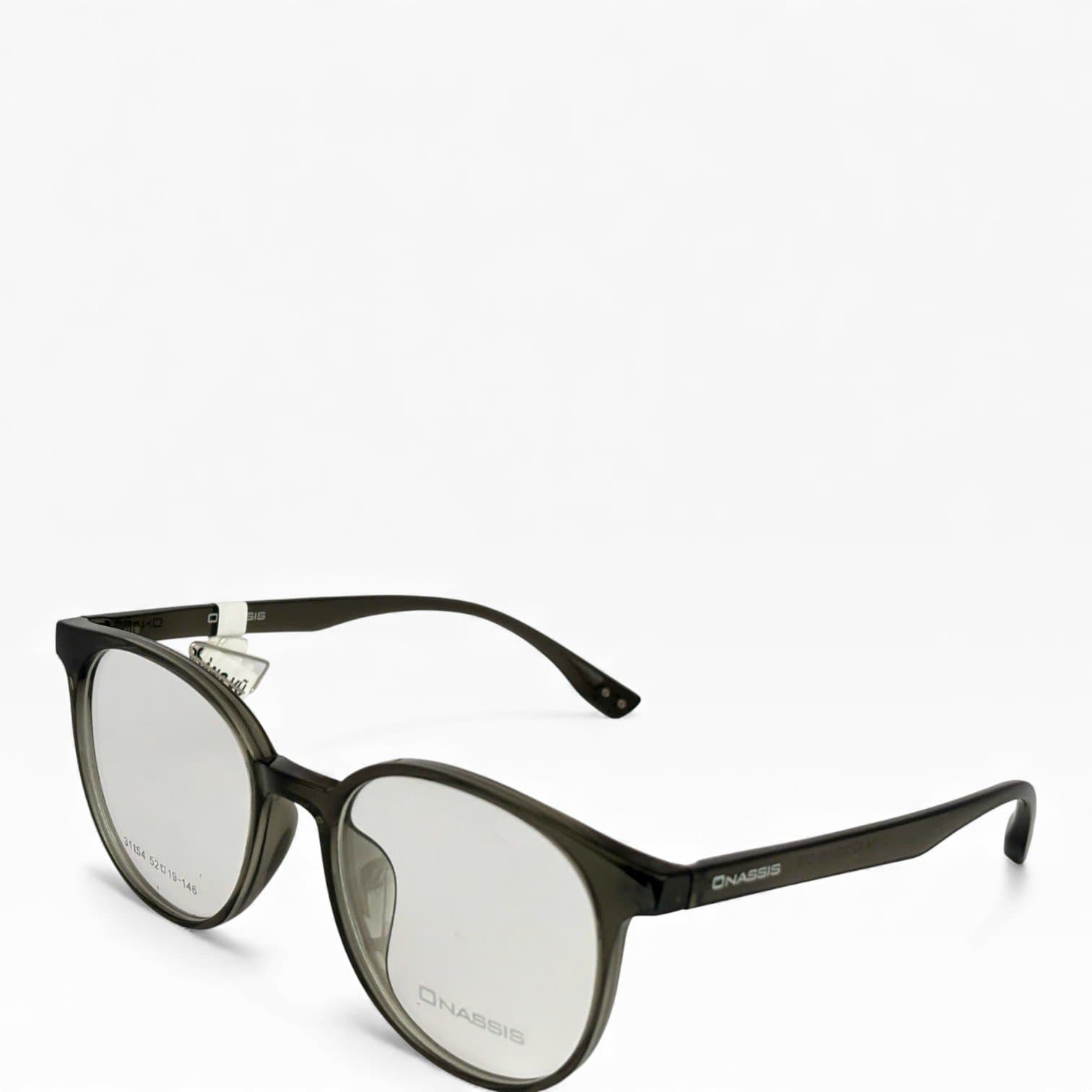 Gọng kính Onassis nhựa đen dáng tròn vuông nhẹ nhàng: - ảnh 2