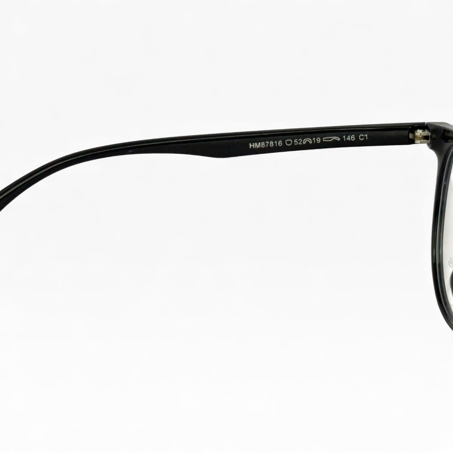 Gọng kính Onassis nhựa đen dáng tròn vuông nhẹ nhàng: - ảnh 4