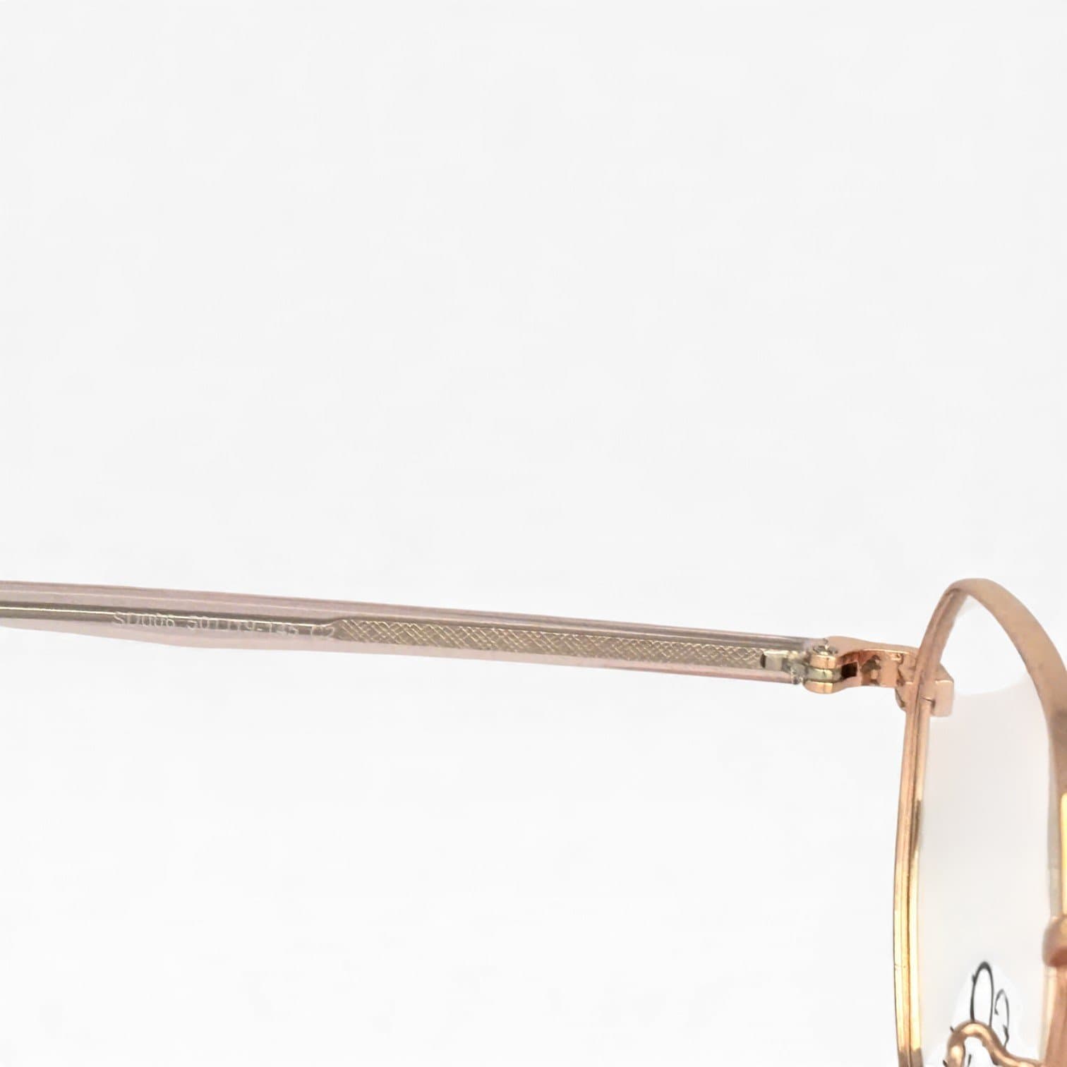 Gọng Kính Titan GEDIFAN – Form Tròn Bát Giác Màu Vàng Hồng - ảnh 3