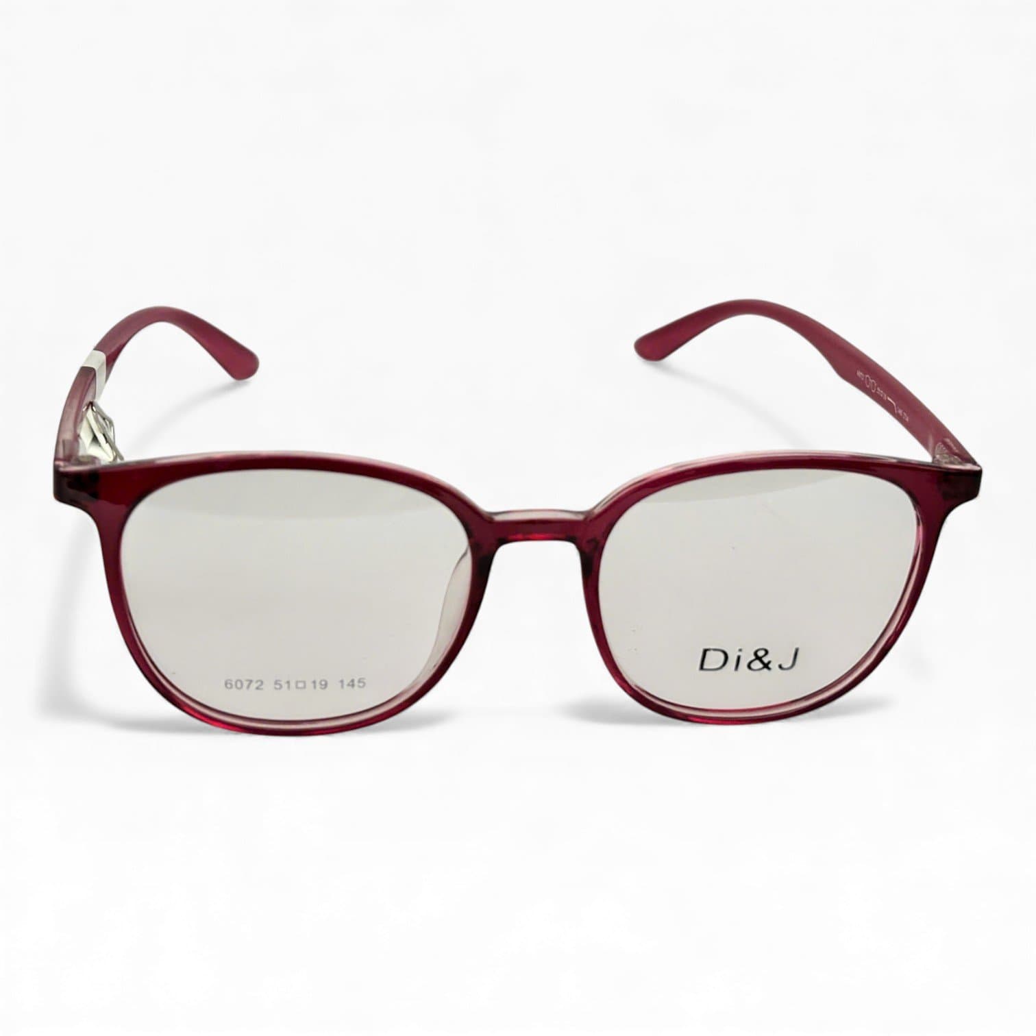 Kính DI&J 6072 – Gọng Đỏ Rượu Thời Trang