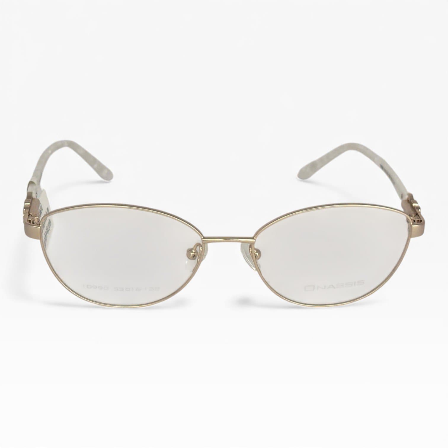 Kính gọng kim loại nữ ONASSIS – Dáng mắt mèo tinh tế màu vàng gold