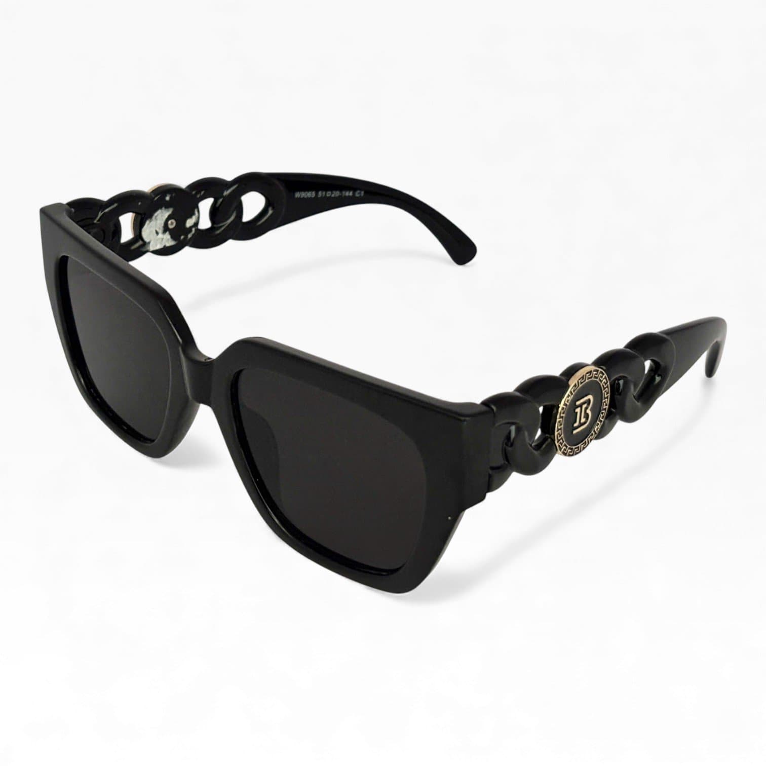 Kính Mát Đen Gọng Xích Thời Trang – Form Vuông Cá Tính, Unisex Sang Trọng - ảnh 2