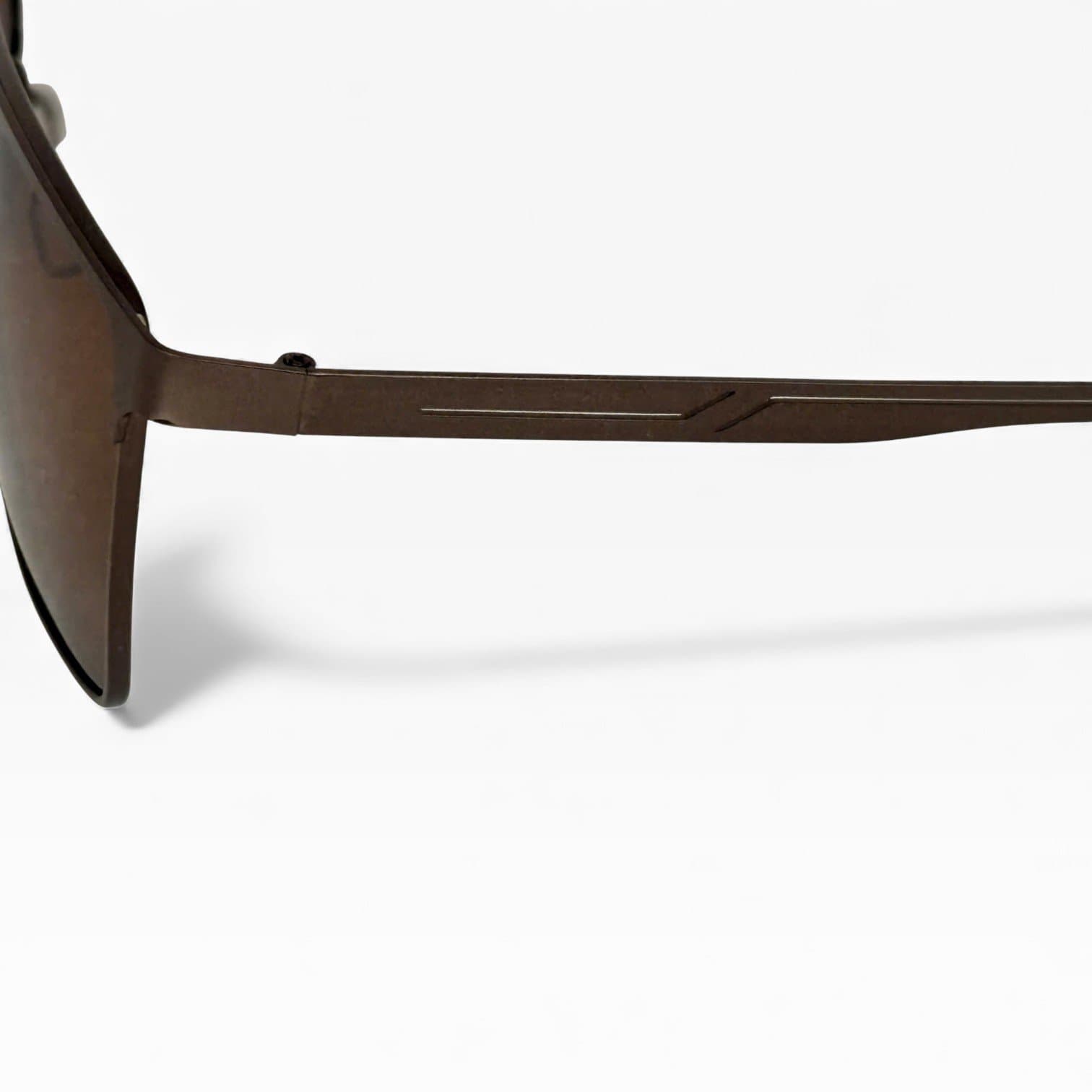 Kính Mát Gọng Kim Loại Nâu Nam Nữ – Tròng Nâu Chống UV400 - ảnh 3