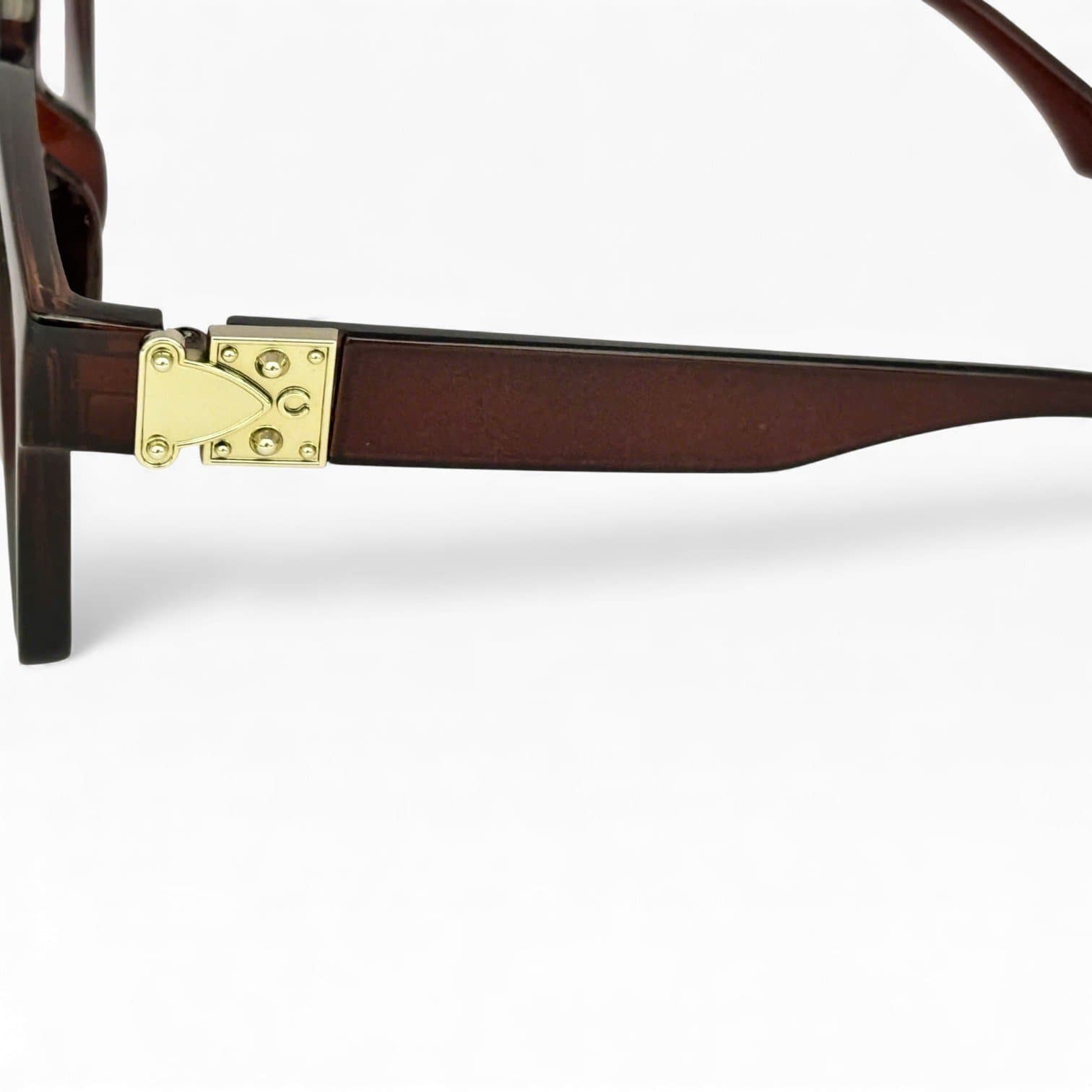 Kính Mát Gọng Nâu Form Vuông – Tròng Hồng Khói Chuyển Màu Chống UV400 - ảnh 3