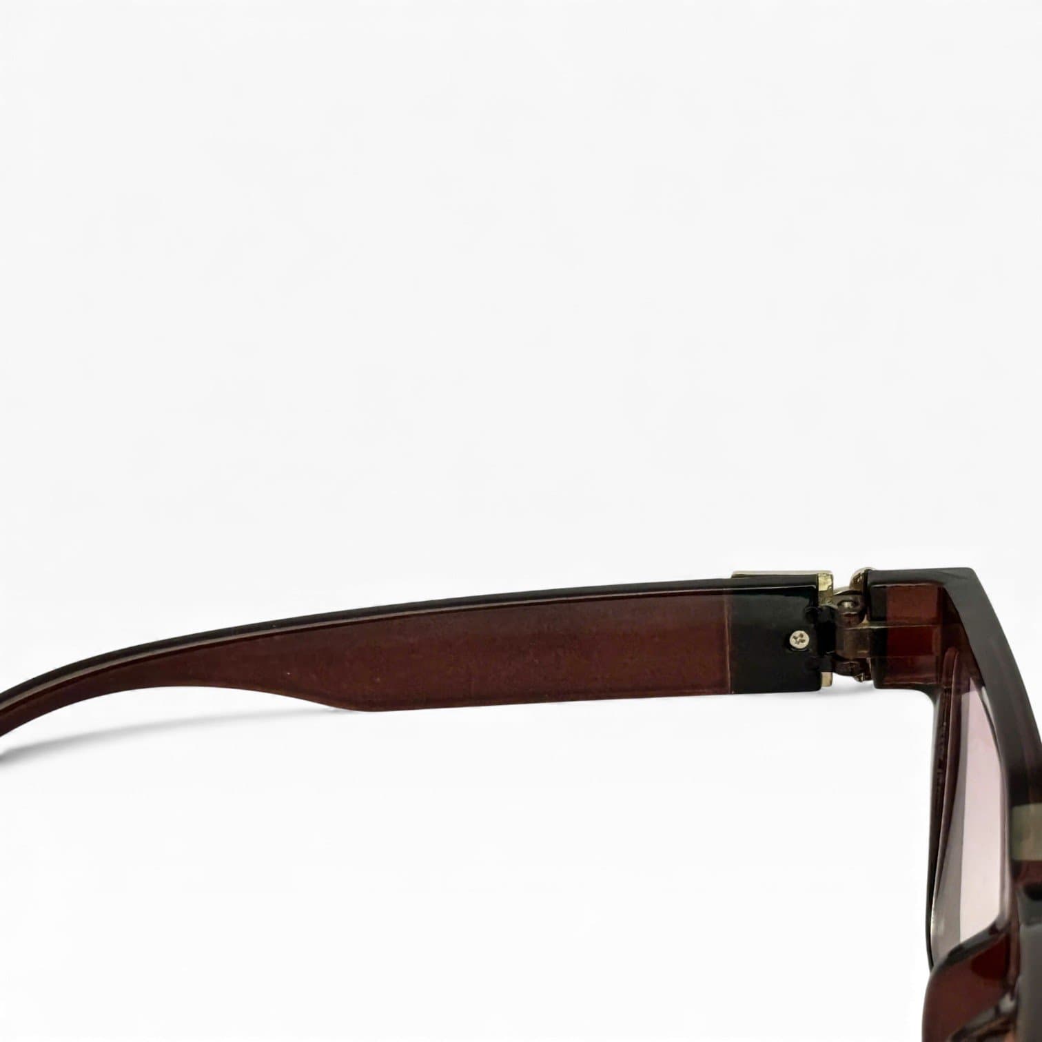Kính Mát Gọng Nâu Form Vuông – Tròng Hồng Khói Chuyển Màu Chống UV400 - ảnh 4