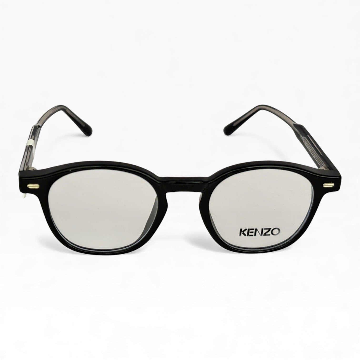 Kính mắt KENZO tròn đen – gọng nhựa cao cấp – chống UV400