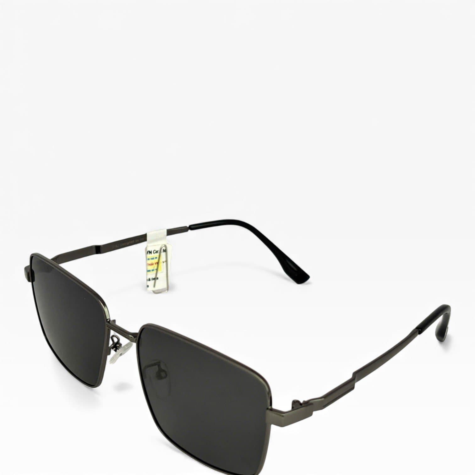Kính Mát Nam Gọng Kim Loại Vuông – Tròng Đen UV400, Phong Cách Lịch Lãm - ảnh 2