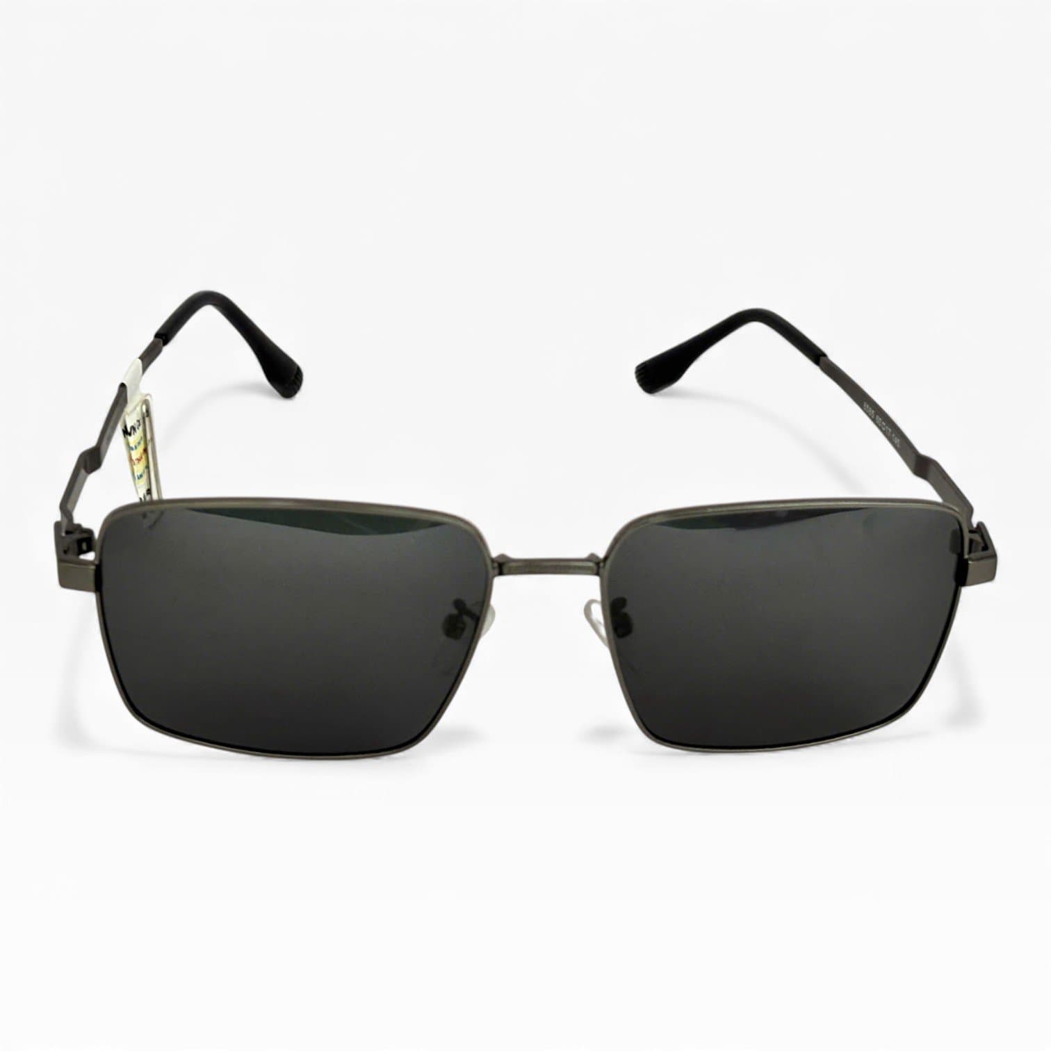 Kính Mát Nam Gọng Kim Loại Vuông – Tròng Đen UV400, Phong Cách Lịch Lãm