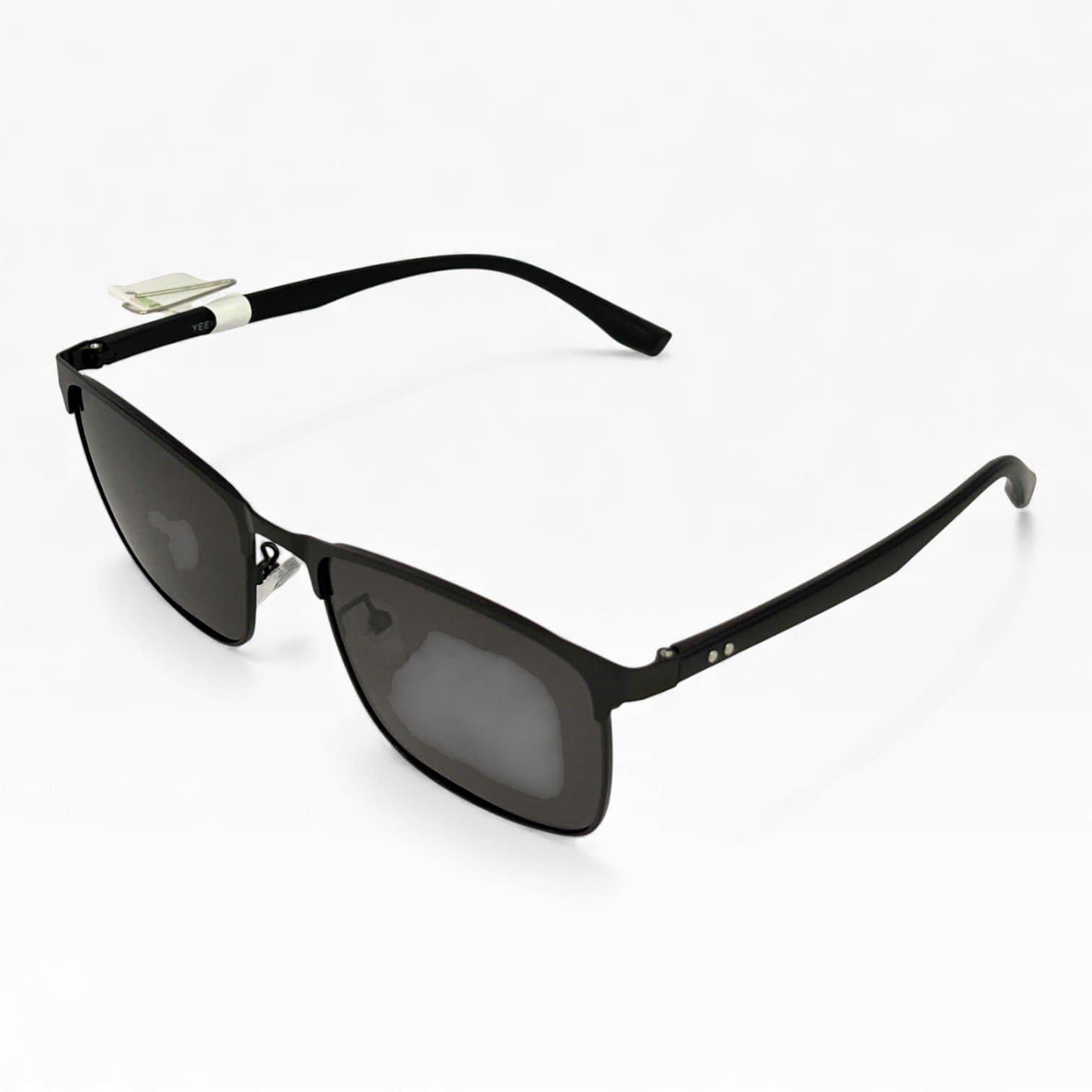 Kính Mát Nam/Nữ – Gọng Kim Loại Đen Mảnh, Tròng Khói UV400 - ảnh 2