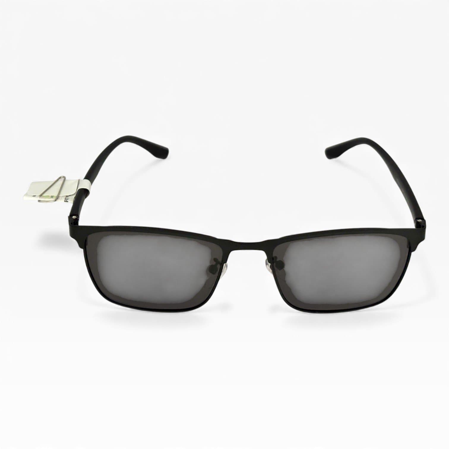 Kính Mát Nam/Nữ – Gọng Kim Loại Đen Mảnh, Tròng Khói UV400