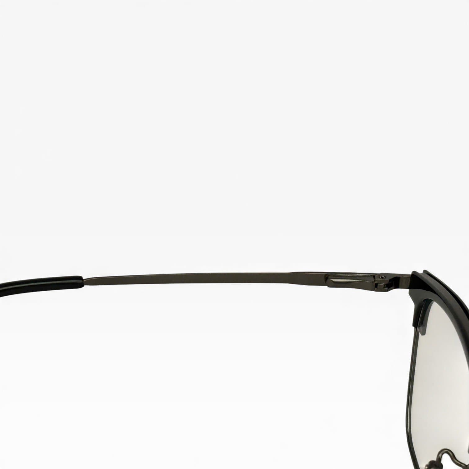 Kính Mát Nam Nữ – Gọng Kim Loại Nửa Viền Đen (Clubmaster Style), Tròng Gương UV400 - ảnh 3