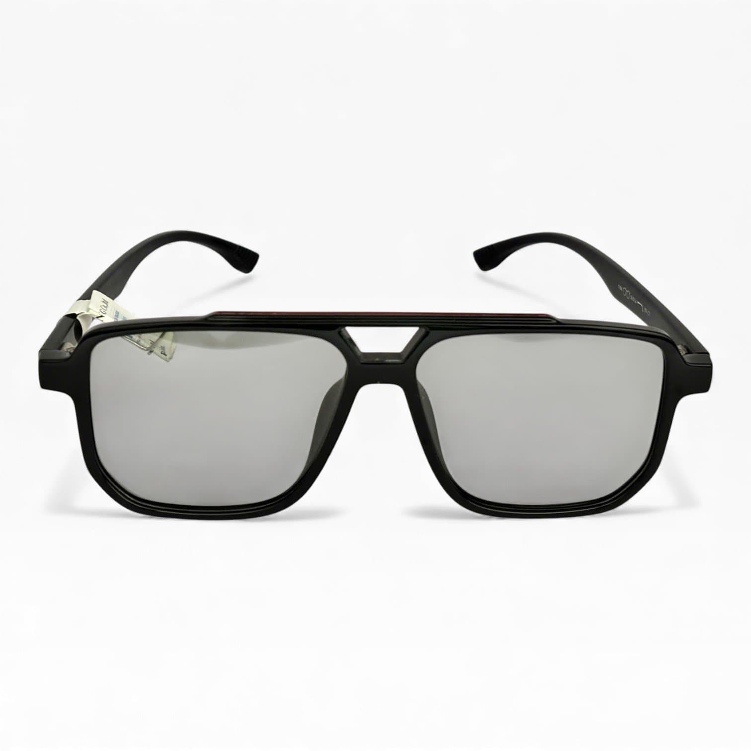 Kính Mát Nam Thể Thao – Form Vuông Phi Công, Tròng Gương Bạc UV400