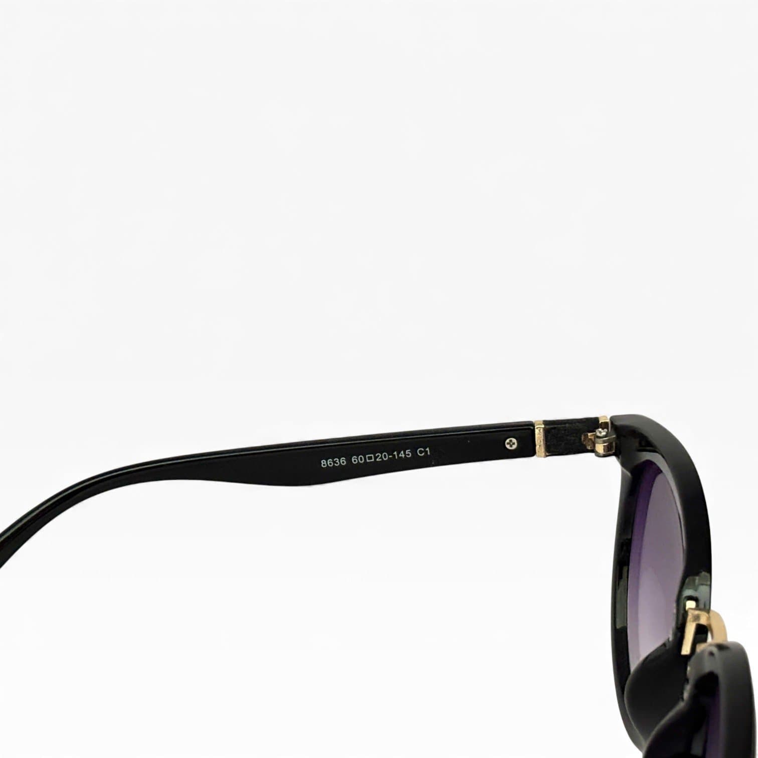 Kính Mát Nữ Gọng Đen – Tròng Tím Chuyển Màu Chống UV400 Cao Cấp - ảnh 4