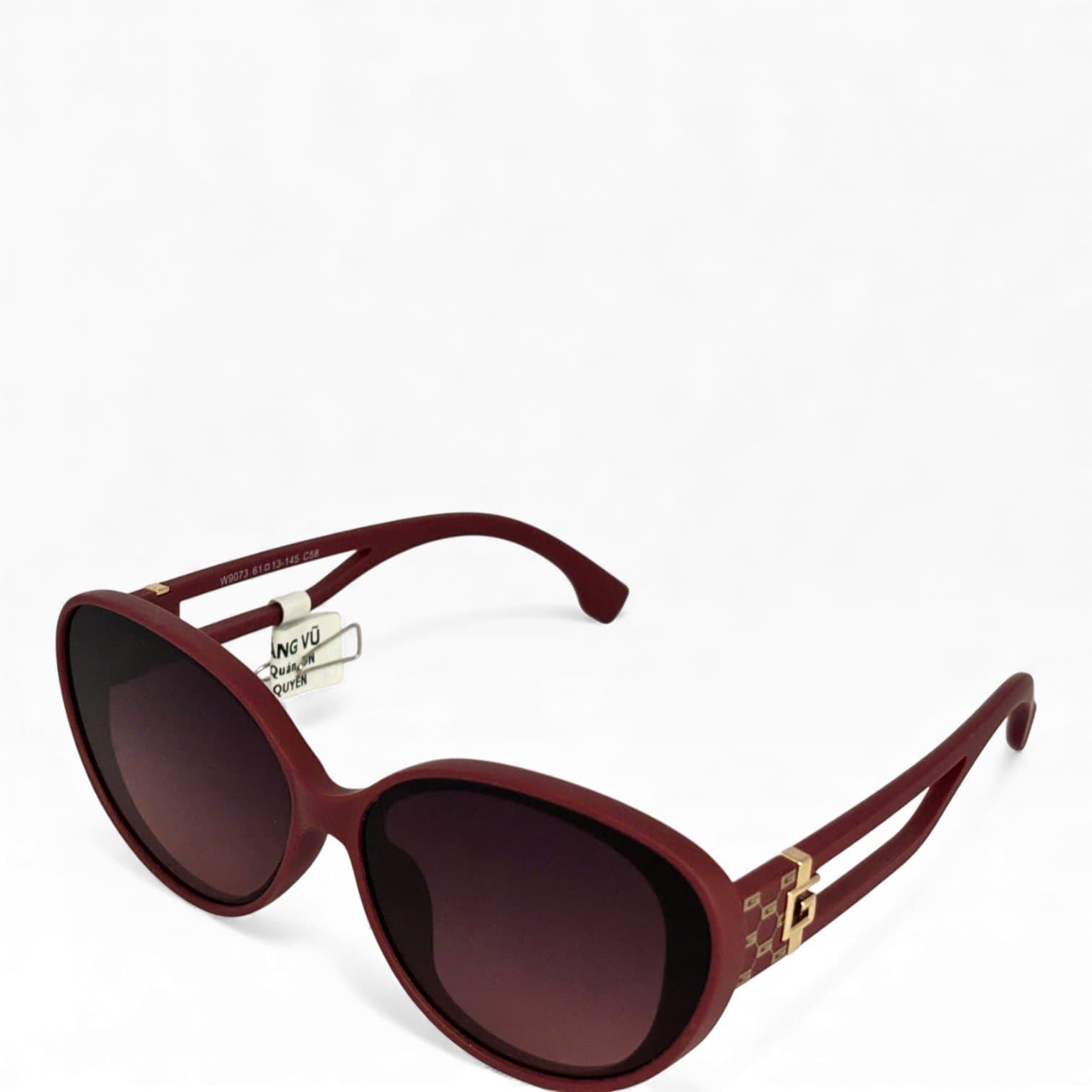Kính Mát Nữ Oversize Đỏ Đô – Tròng UV400 Sang Trọng, Thời Trang - ảnh 2