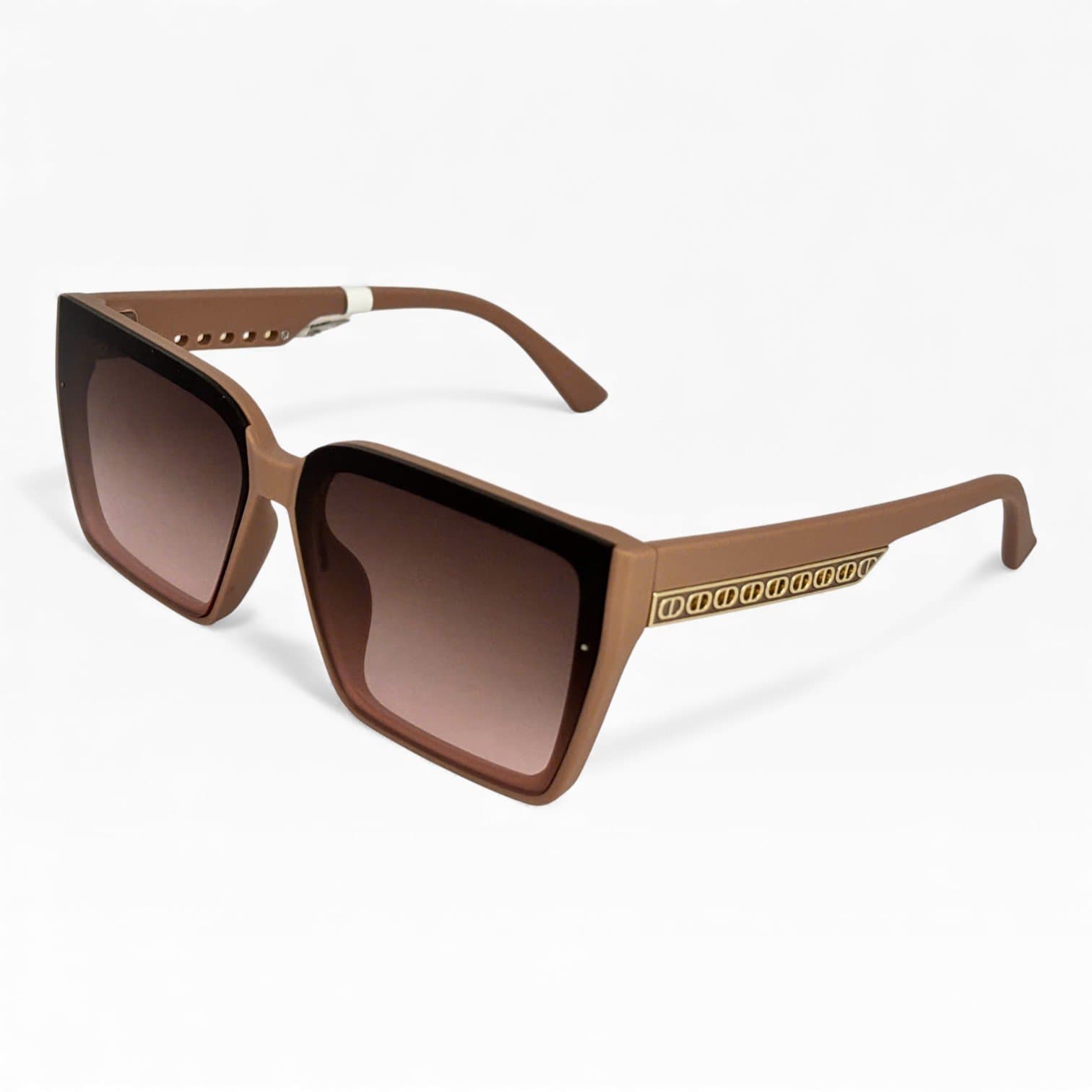 Kính Mát Nữ Vuông Oversize Màu Nâu – Tròng UV400 Sang Trọng, Thời Thượng - ảnh 2