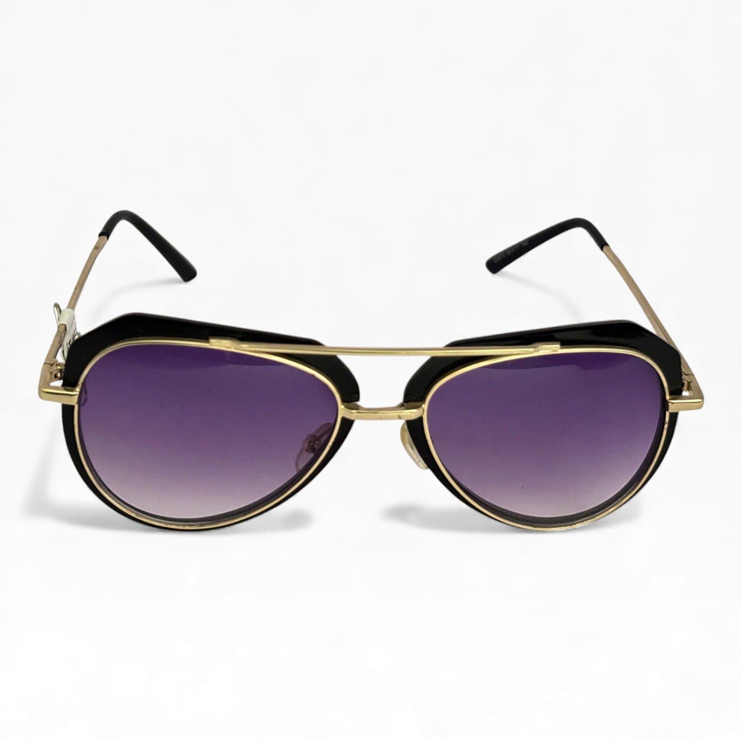 Kính Mát Phi Công (Aviator) Viền Vàng – Tròng Tím Khói Sang Trọng, Thời Trang Unisex