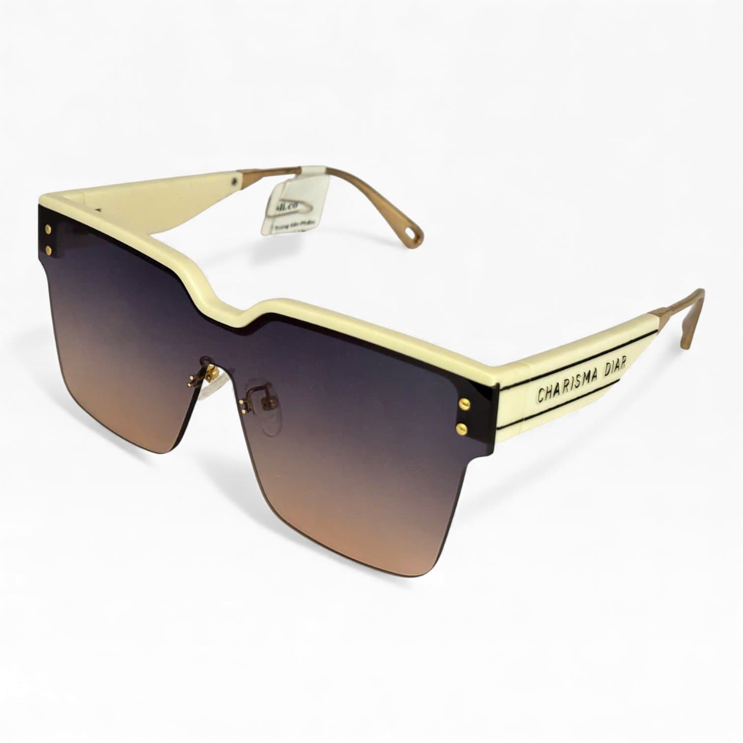 Kính Mát Shield Bản Lớn Gọng Kem – Tròng Chuyển Màu Chống UV400 - ảnh 2