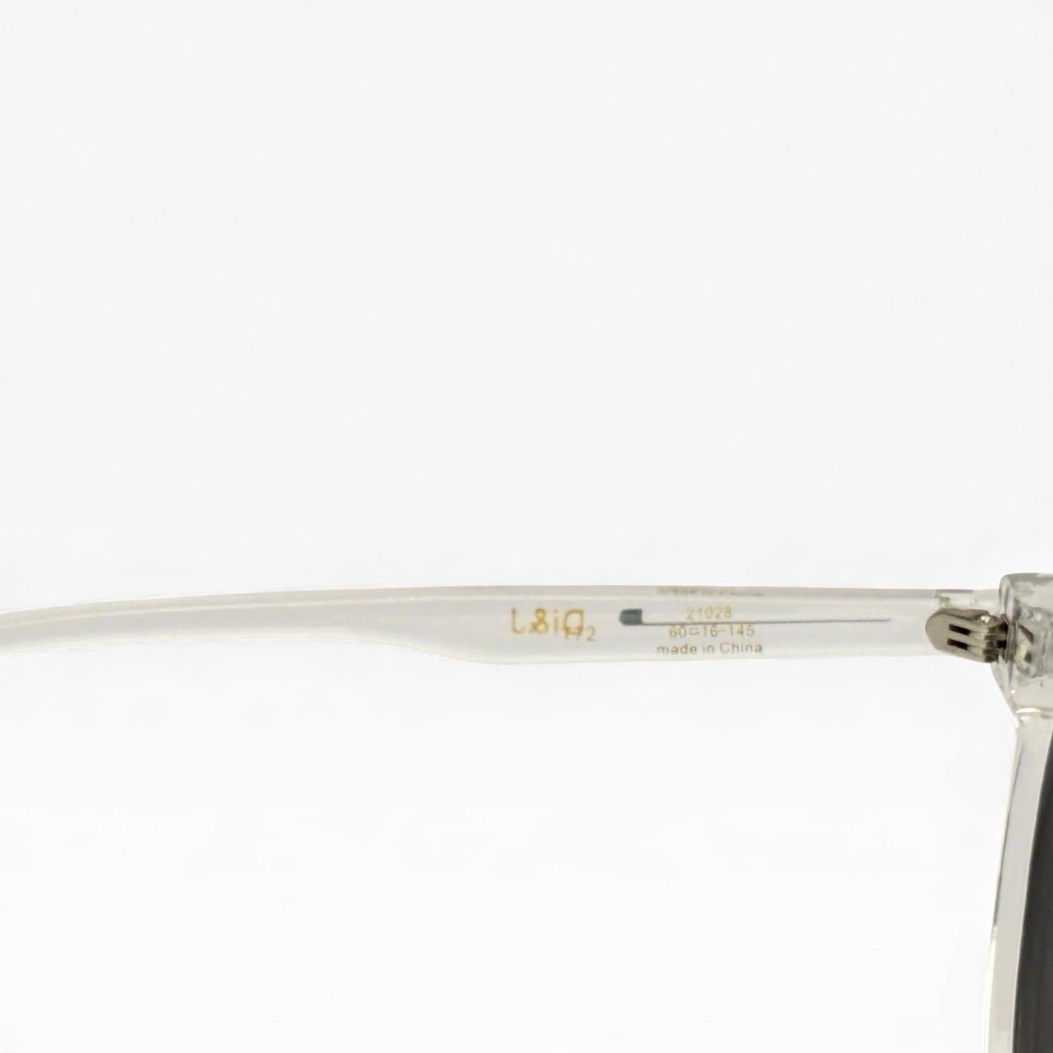 Kính Mát Unisex Gọng Trong Suốt – Tròng Đen Chống Chói UV400 - ảnh 3