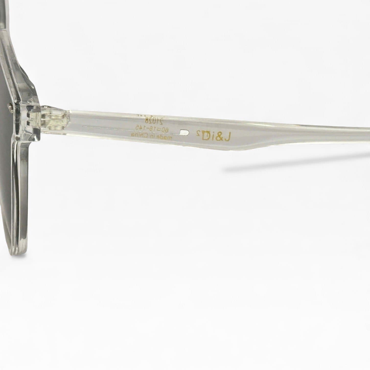 Kính Mát Unisex Gọng Trong Suốt – Tròng Đen Chống Chói UV400 - ảnh 4