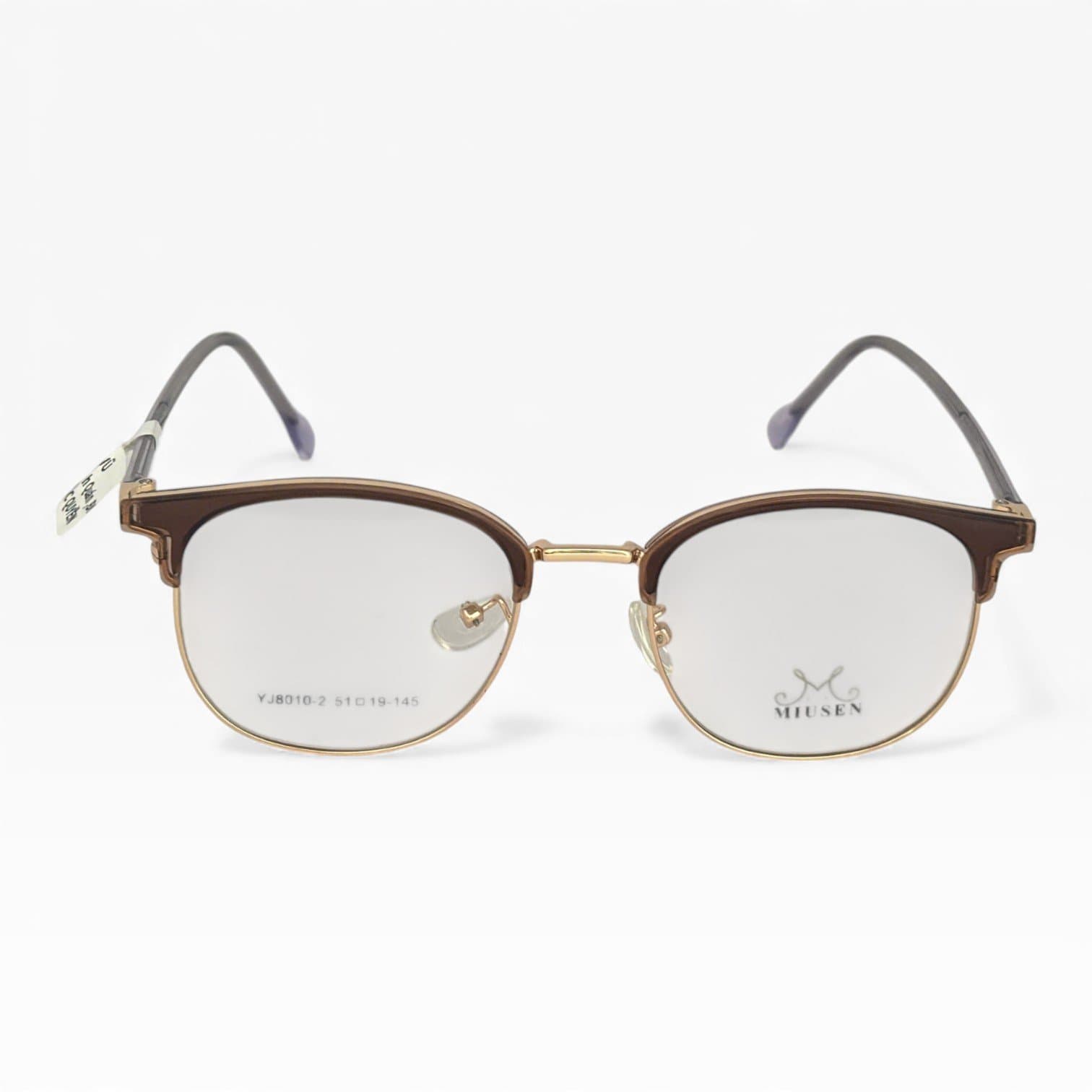 Gọng Kính MIUSEN Nửa Viền – Màu Nâu Vàng Vintage