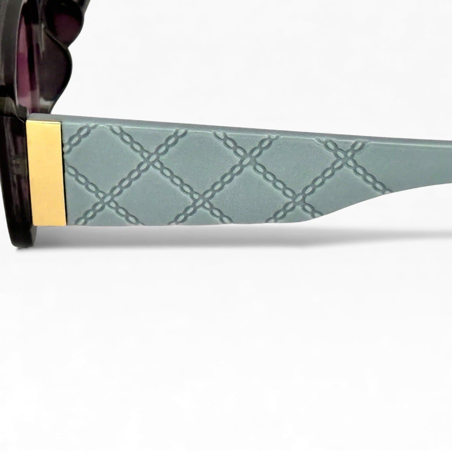 “Kính Râm Chữ Nhật Tròng Hồng UV400 Gọng Đen Thời Trang Unisex” - ảnh 4