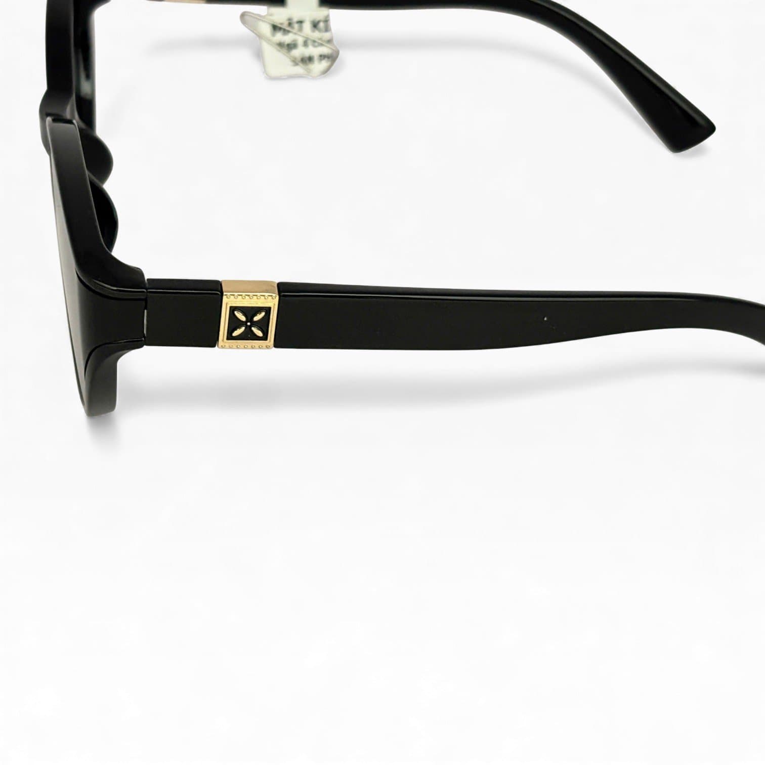 Kính Râm Oval Đen Unisex Tròng Đen UV400 Phong Cách Retro - ảnh 2