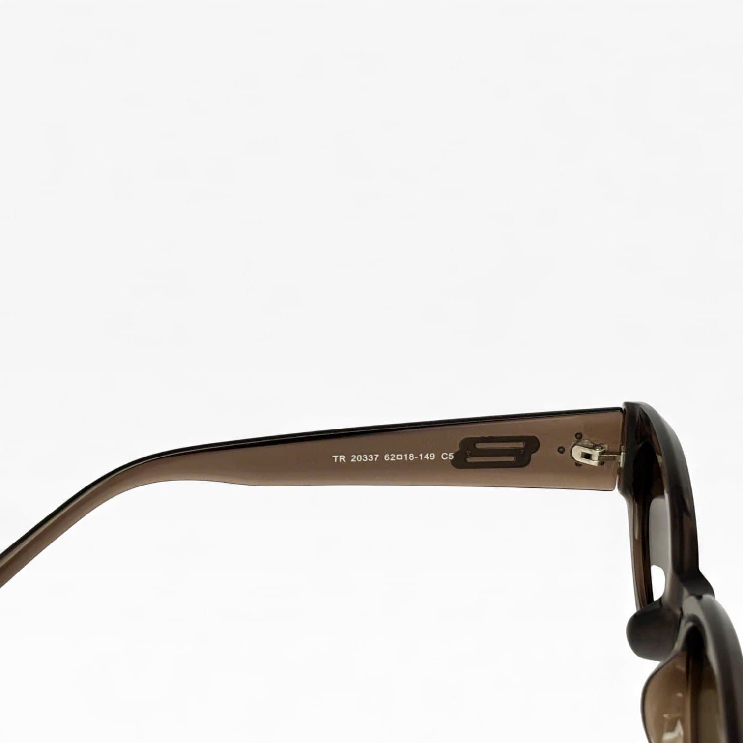 Kính Râm Oval Nhỏ Gọng Nâu Trà UV400 Phong Cách Retro Y2K Unisex - ảnh 2