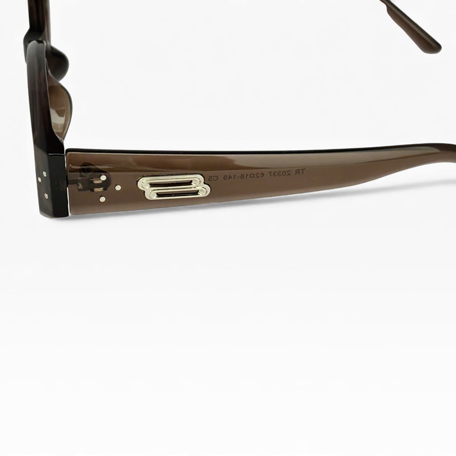 Kính Râm Oval Nhỏ Gọng Nâu Trà UV400 Phong Cách Retro Y2K Unisex - ảnh 3