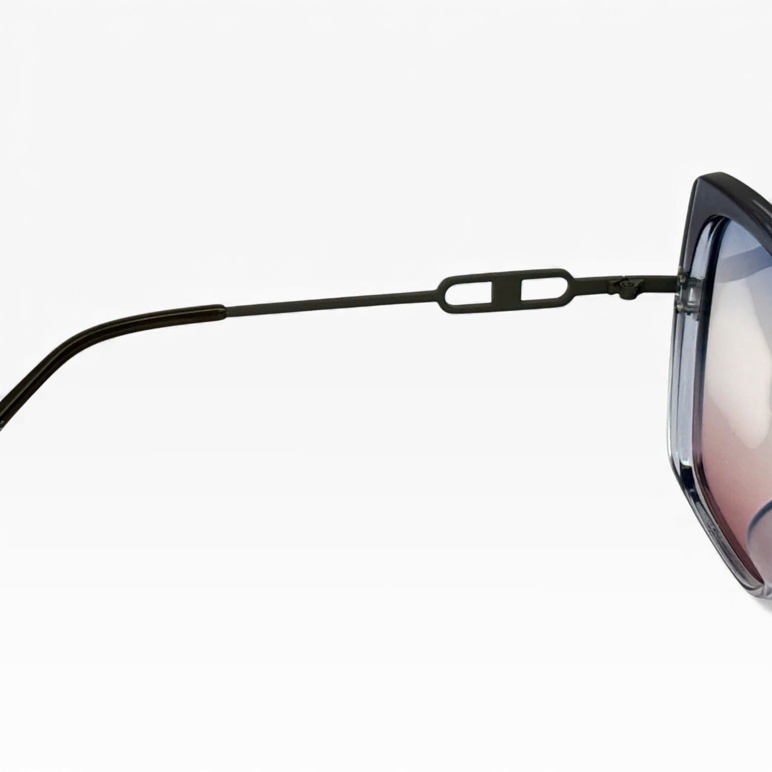 Kính Râm Oversize Nữ Gọng Trong Xanh Xám Tròng Loang UV400 Thời Trang Sang Chảnh - ảnh 3