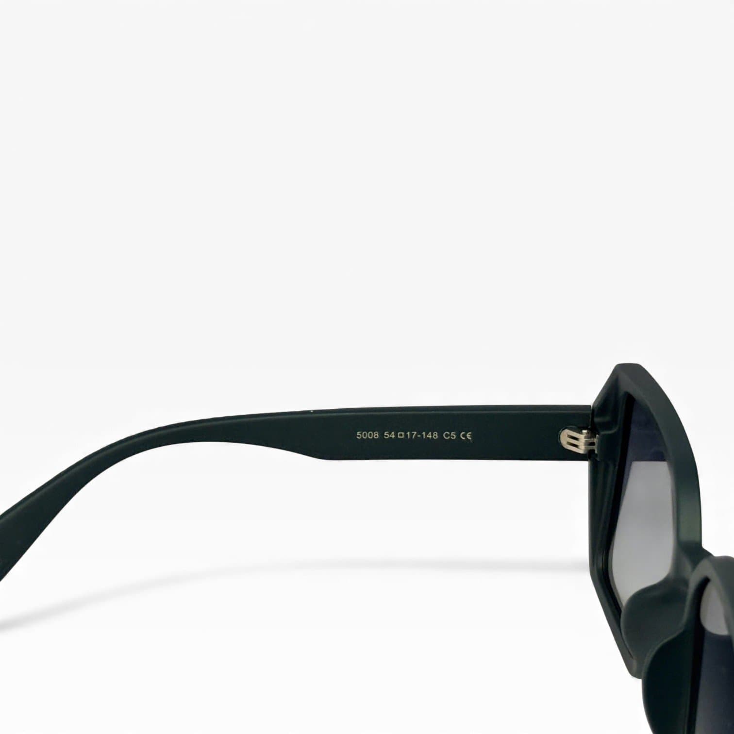 Kính Râm Vuông Bản To Gọng Xanh Đậm Tròng Xám UV400 Unisex Thời Trang - ảnh 3