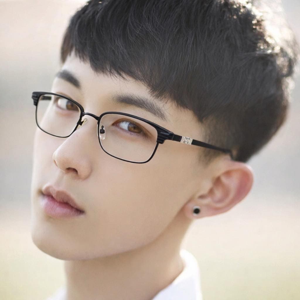 Mắt Kính Gọng Cận Nửa Gọng (Clubmaster) Đen Bóng – Phong Cách Hiện Đại & Thanh Lịch - ảnh 3