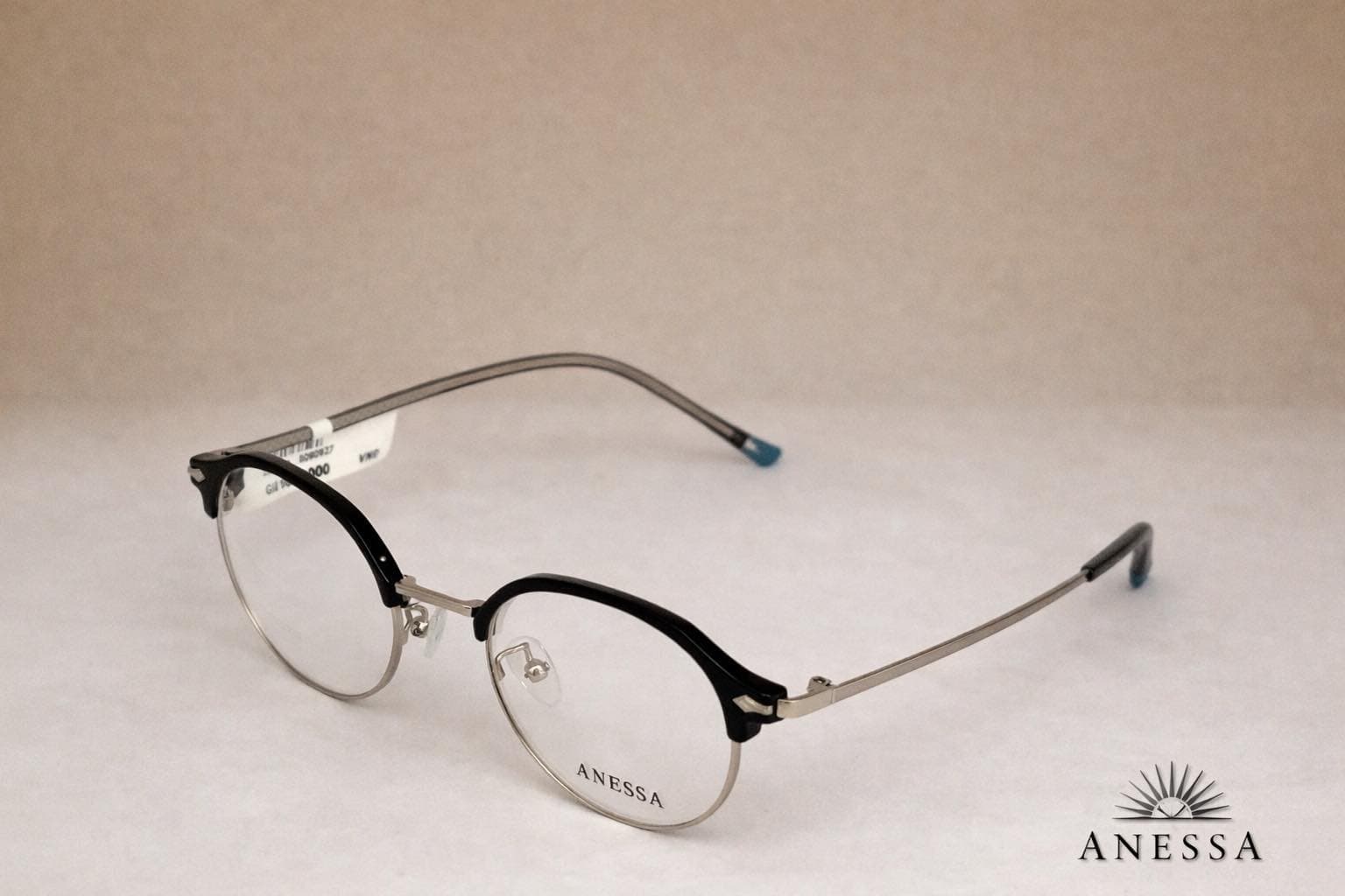 Gọng Kính Cận ANESSA 20373 – Thiết Kế Nửa Gọng Tròn Retro Thanh Lịch - ảnh 2