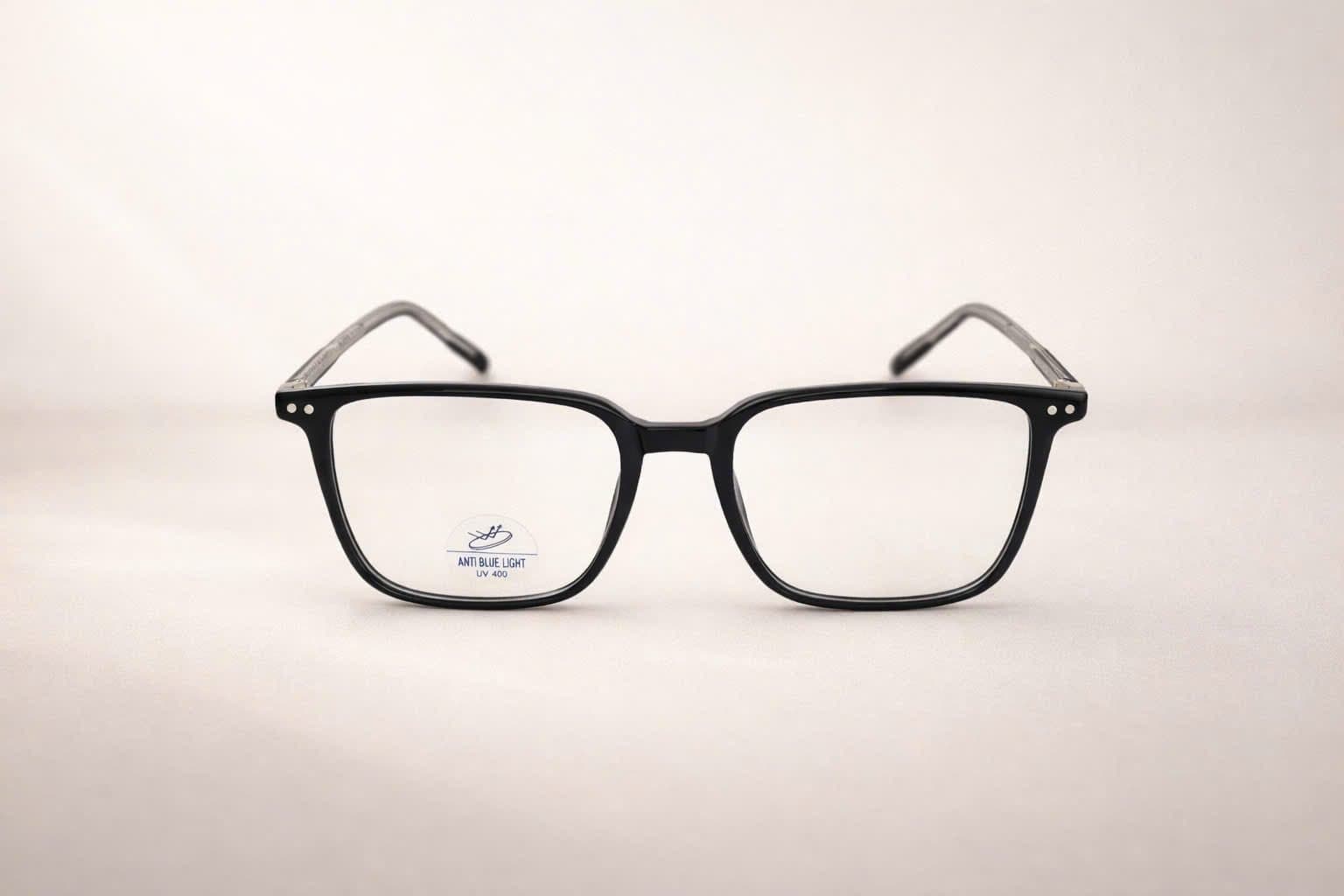 Gọng Kính Cận Nữ Vuông Bầu Thời Trang – Nhựa Dẻo Màu Hồng Trà Trong Suốt – Chống Ánh Sáng Xanh - ảnh 4