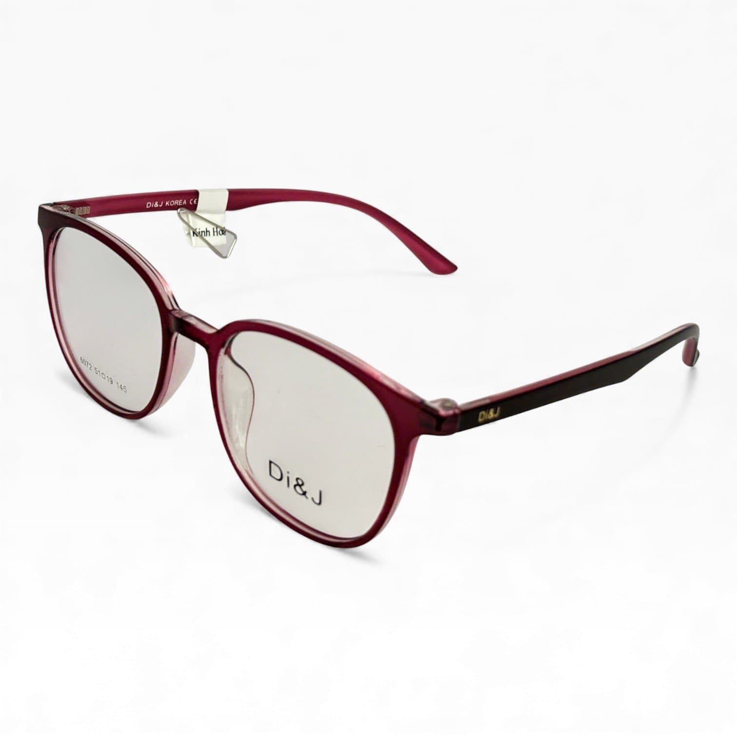 Kính DI&J 6072 – Gọng Đỏ Rượu Thời Trang - ảnh 2