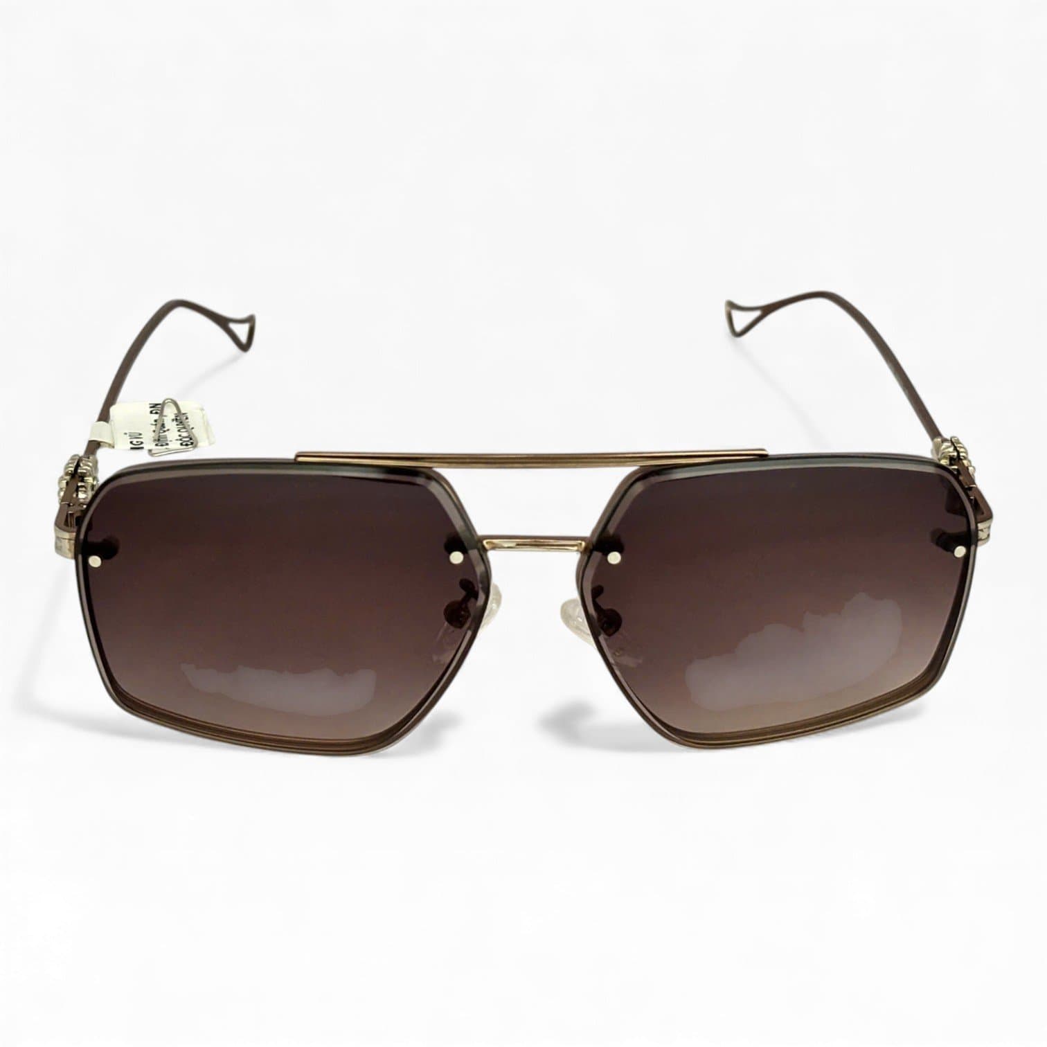 Kính Mát Kim Loại Cao Cấp – Tròng Nâu Gradient, Form Lục Giác Thời Thượng 1. Thông số kỹ thuật