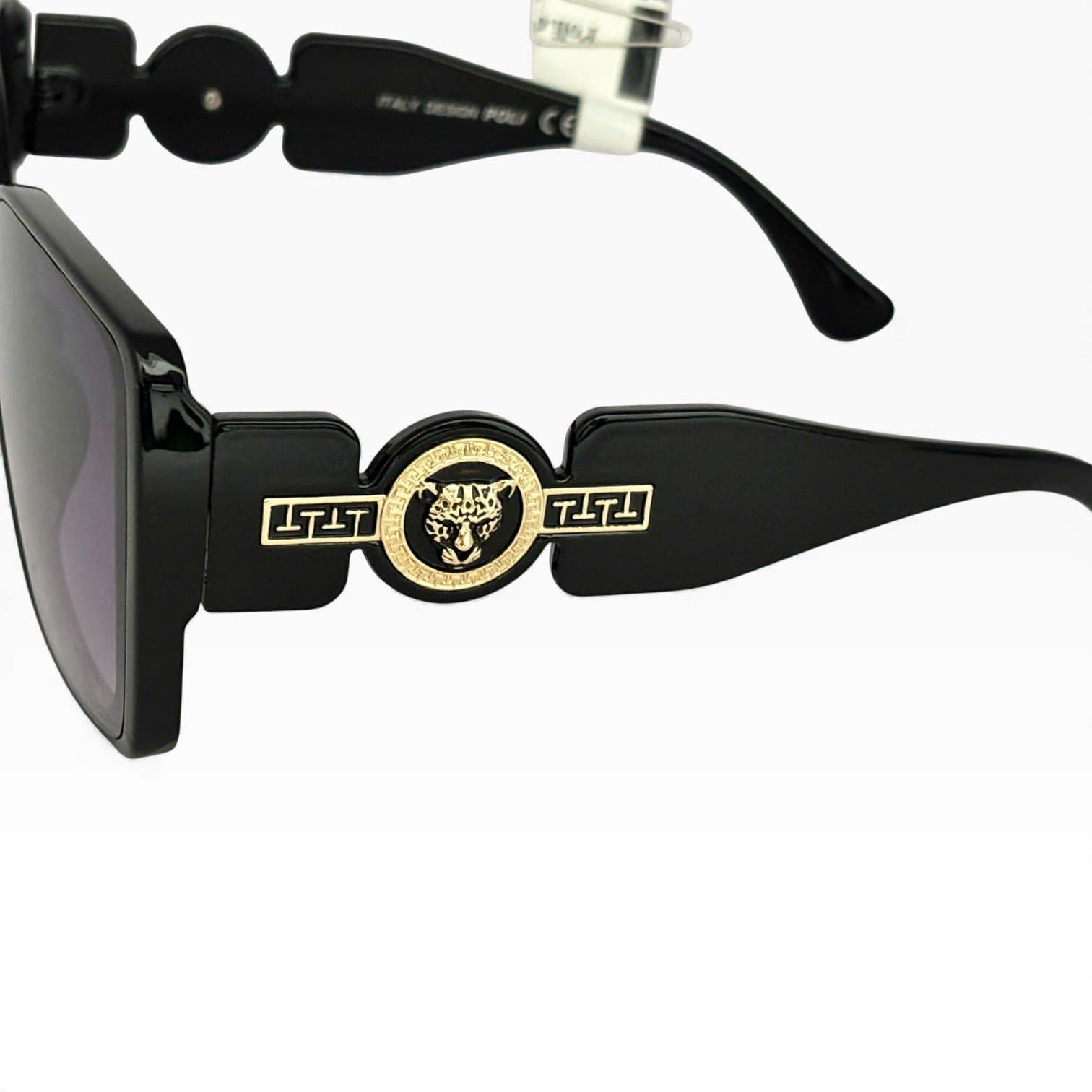 Kính Mát Vuông Oversize Đen – Tròng Tím Khói Sang Trọng, Che Nắng Hoàn Hảo - ảnh 4