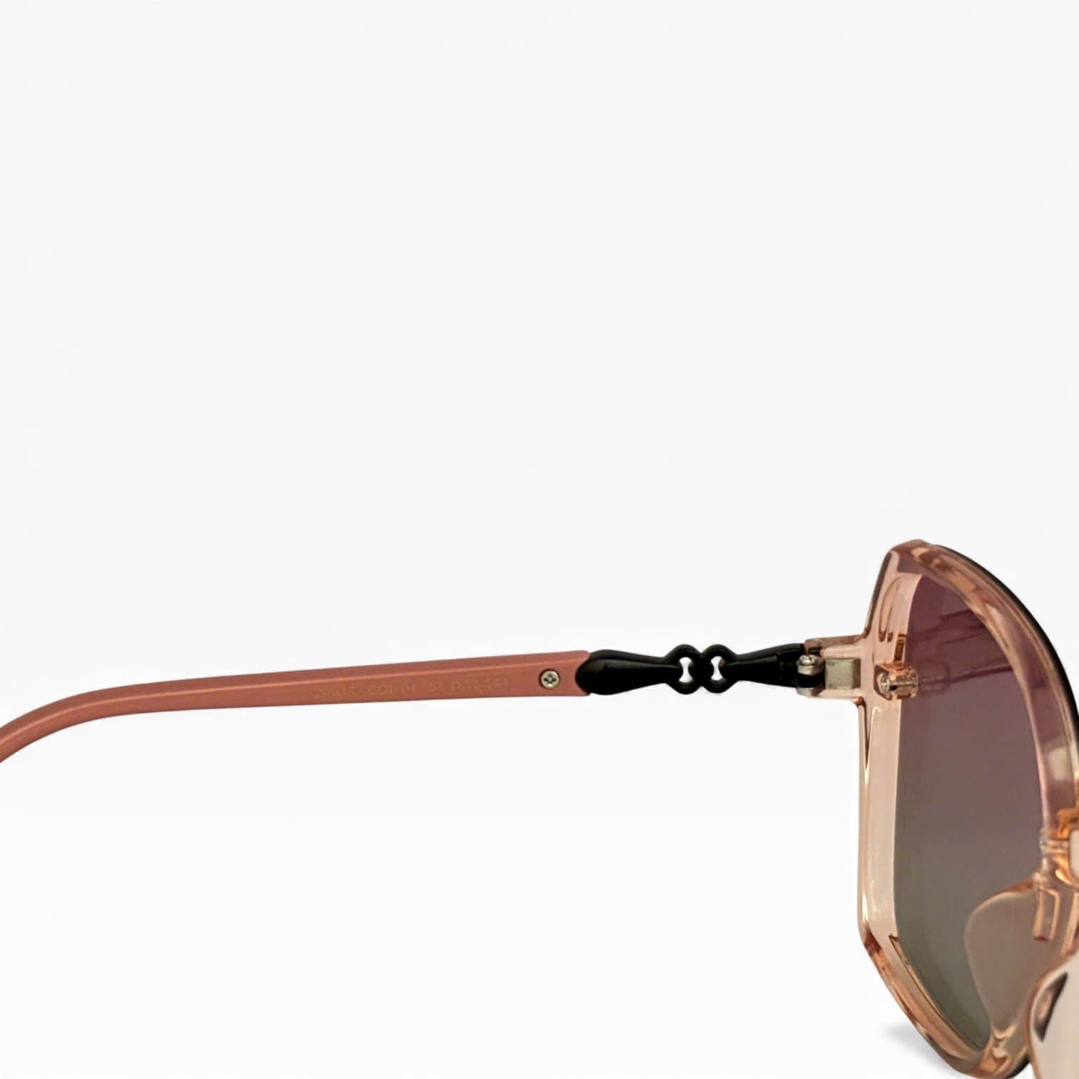 Kính Râm Oversize Nữ Gọng Hồng Trà Tròng Hồng Chuyển Màu UV400 Sang Trọng - ảnh 4