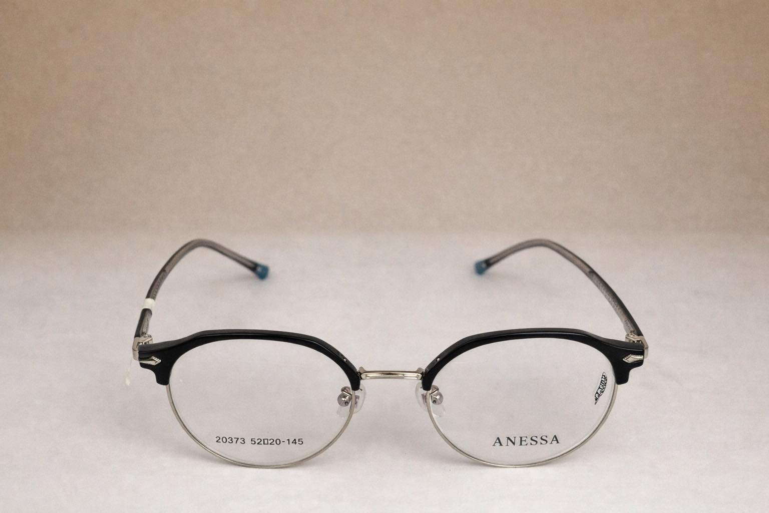 Gọng Kính Cận ANESSA 20373 – Thiết Kế Nửa Gọng Tròn Retro Thanh Lịch
